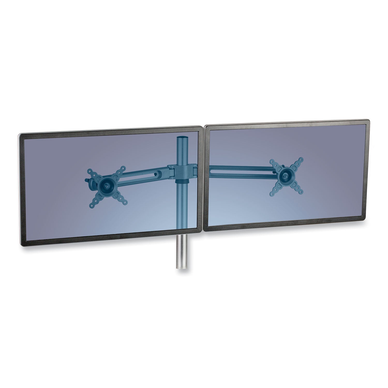 Fellowes® Lotus Dual Monitor Arm Kit, For 26" Monitors, Silver, Supports 13 Lb