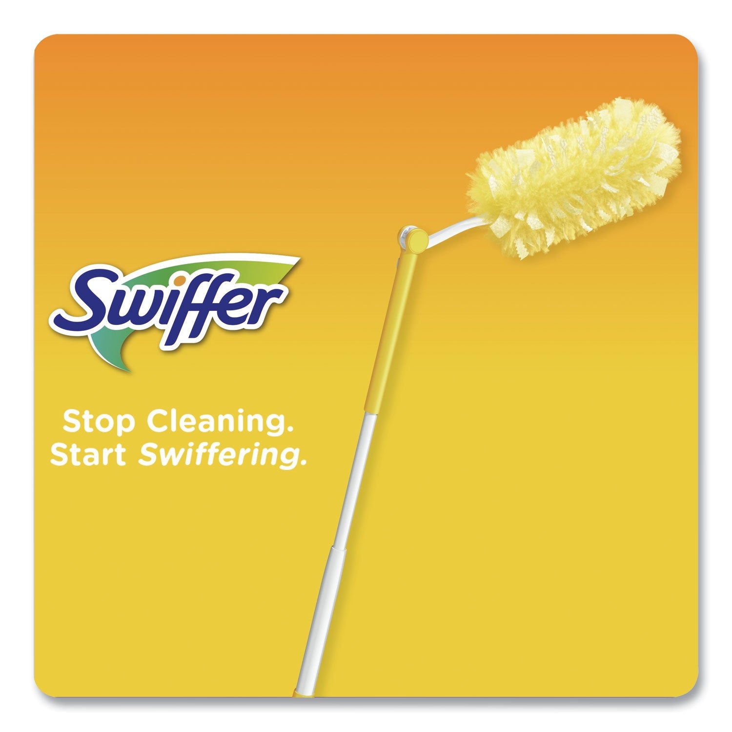 Swiffer® Heavy Duty Dusters Starter Kit, Handle Extends To 3 Ft, 1 Handle With 12 Duster Refills
