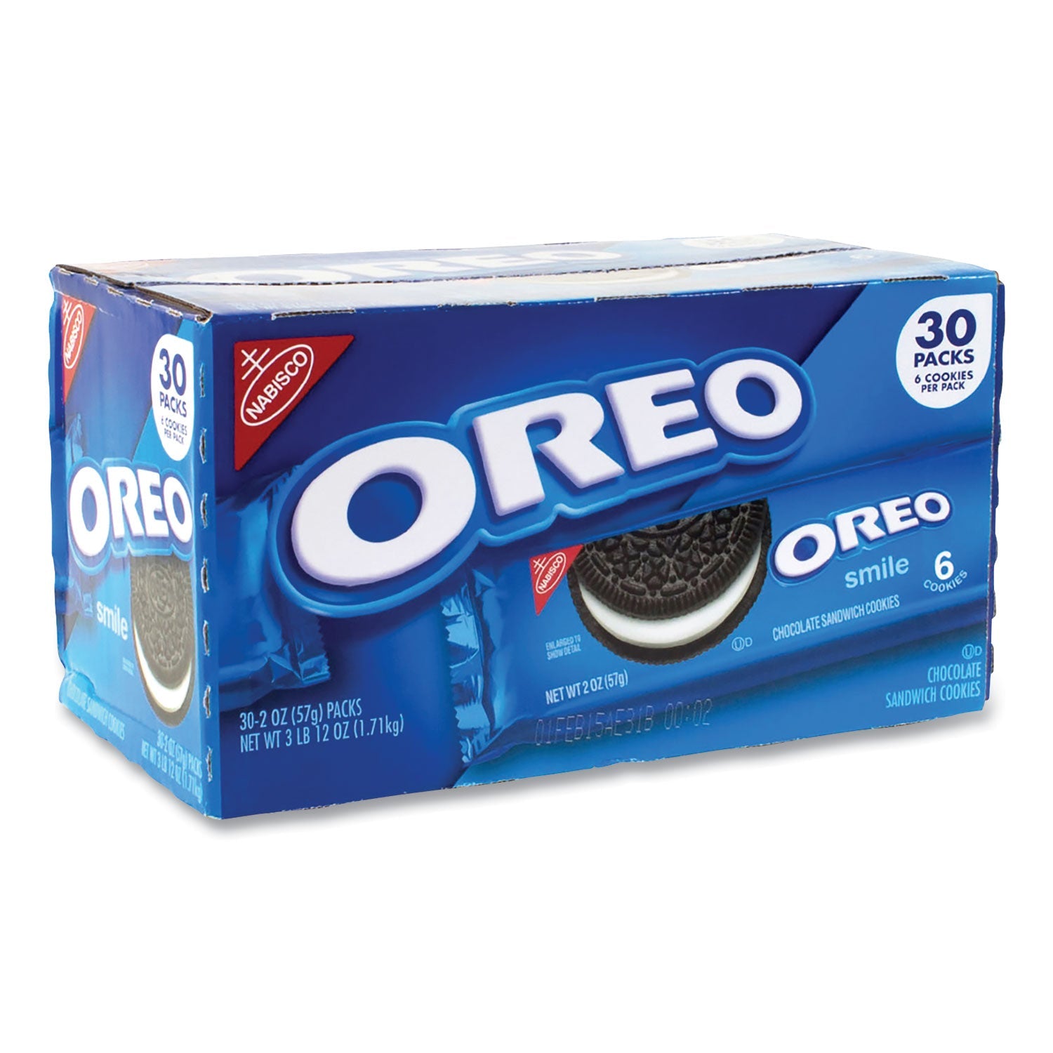Nabisco® Oreo Cookies Single Serve Packs, Chocolate, 2 oz Pack, 30/Box