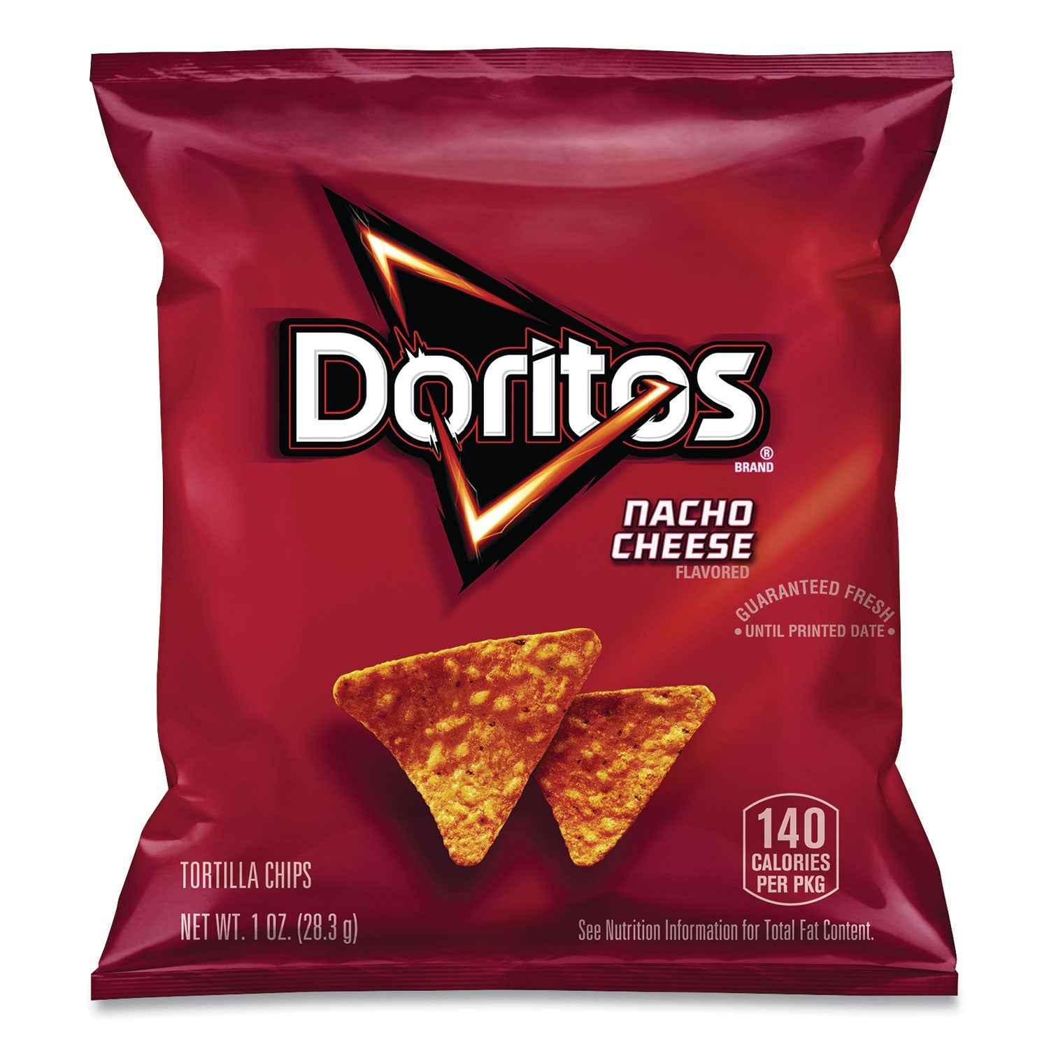 Doritos® Nacho Cheese Tortilla Chips, 1 oz Snack Bag, 50/Carton
