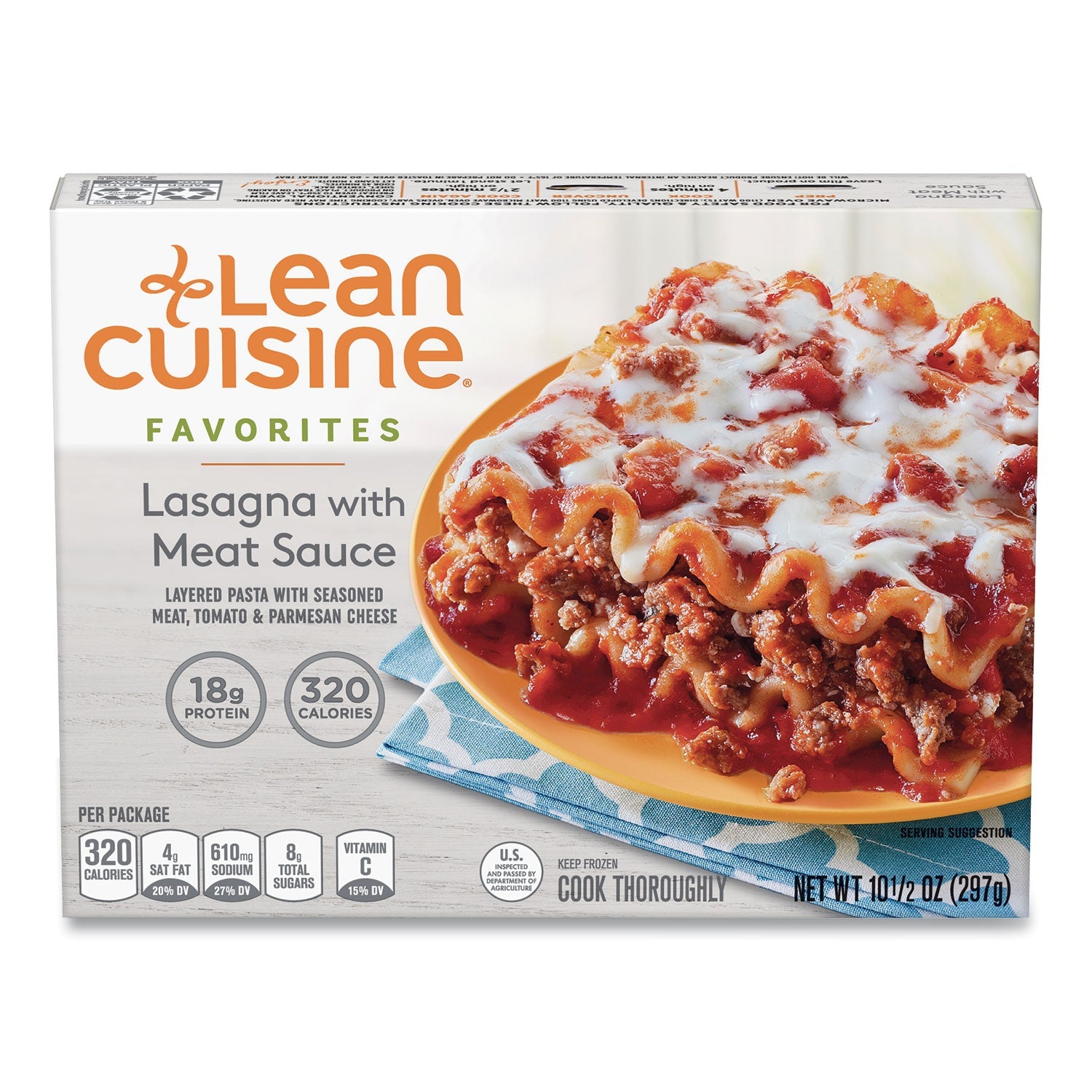 Lean Cuisine® Favorites Lasagna with Meat Sauce, 10.5 oz Box, 3 Boxes/Pack