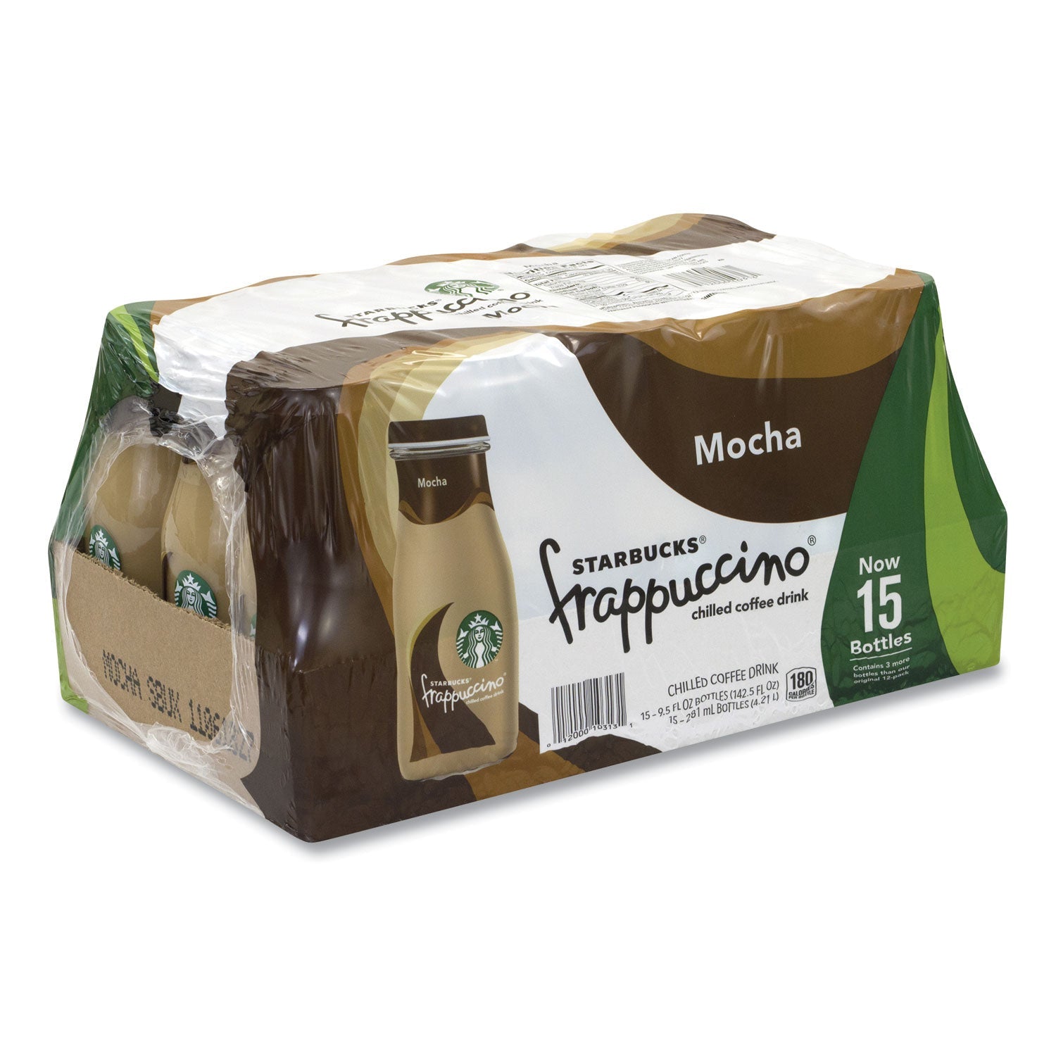 Starbucks® Frappuccino Coffee, 9.5 oz Bottle, Mocha, 15/Carton