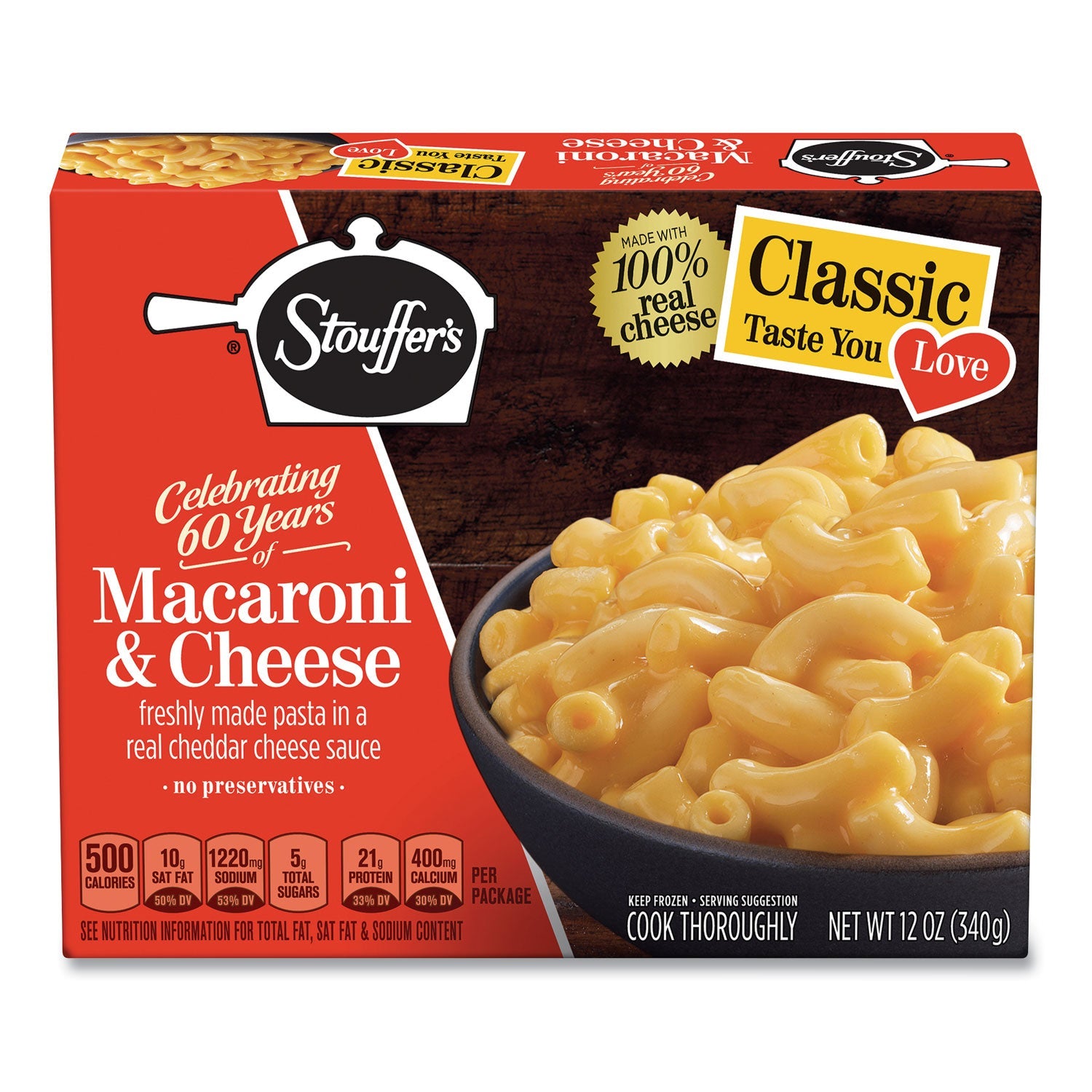 Stouffer's® Classics Macaroni and Cheese Meal, 12 oz Box, 6 Boxes/Pack