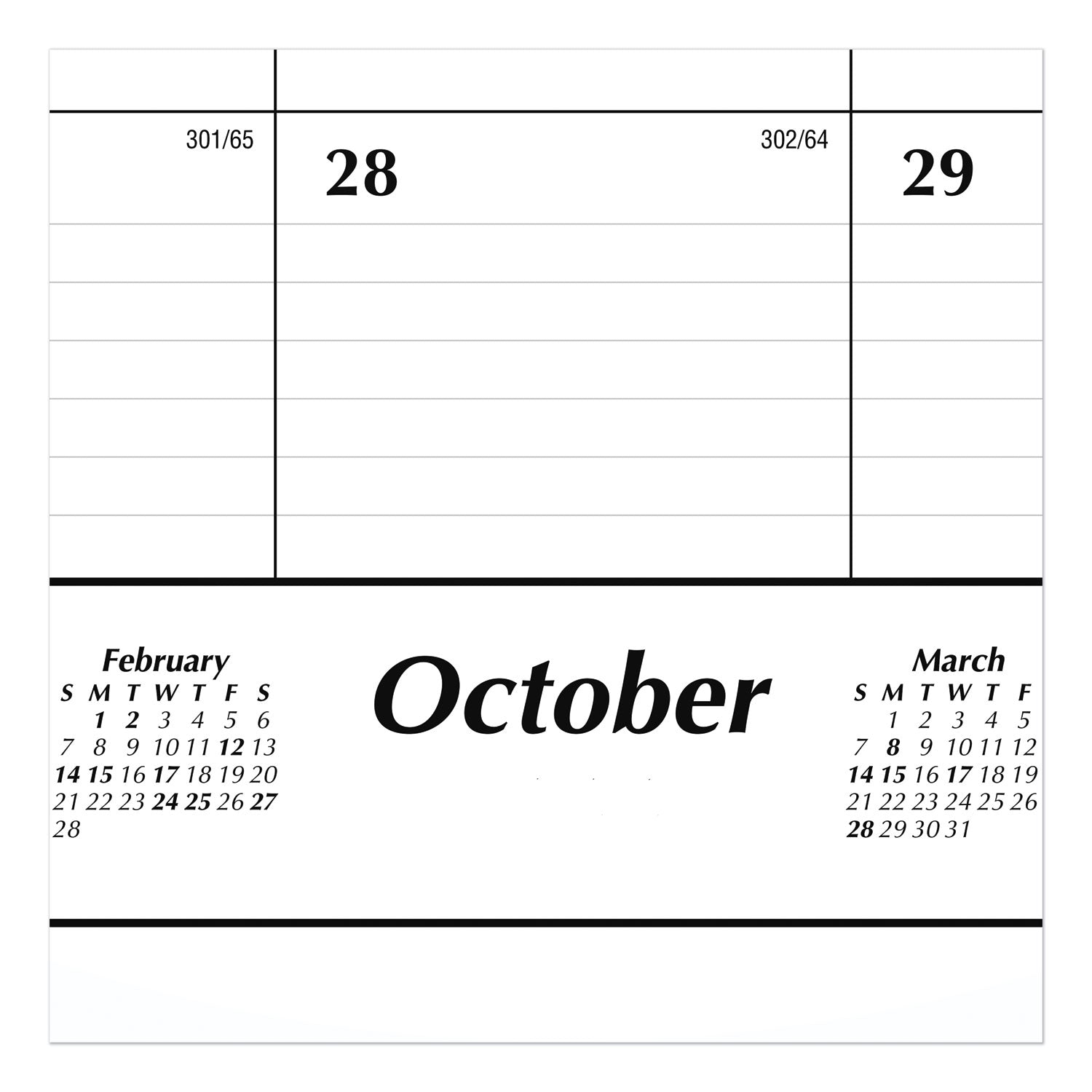 AT-A-GLANCE® Academic Year Ruled Desk Pad, 21.75 x 17, White Sheets, Black Binding, Black Corners, 16-Month (Sept to Dec): 2024 to 2025