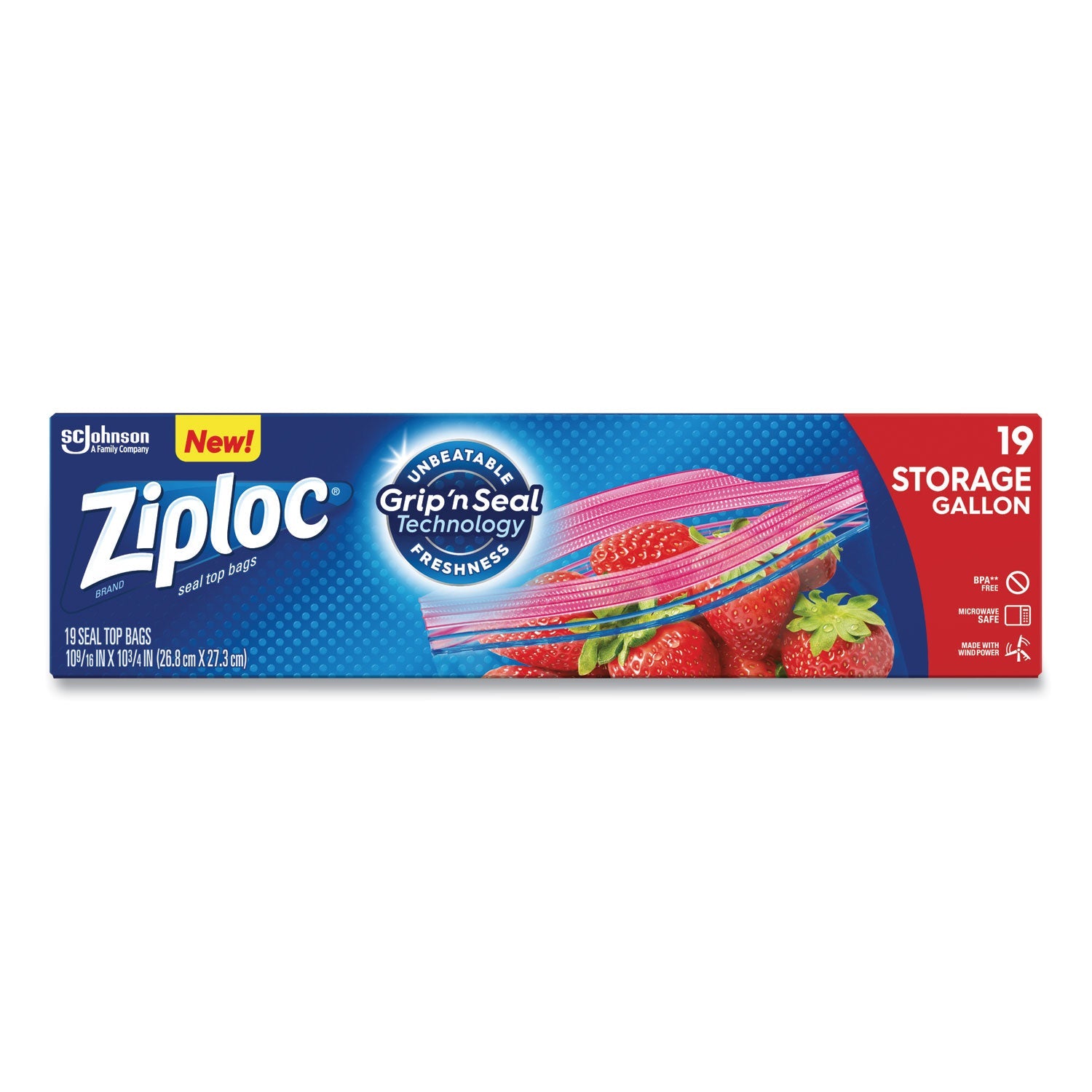 Ziploc Double Zipper Storage Bags | Gallon