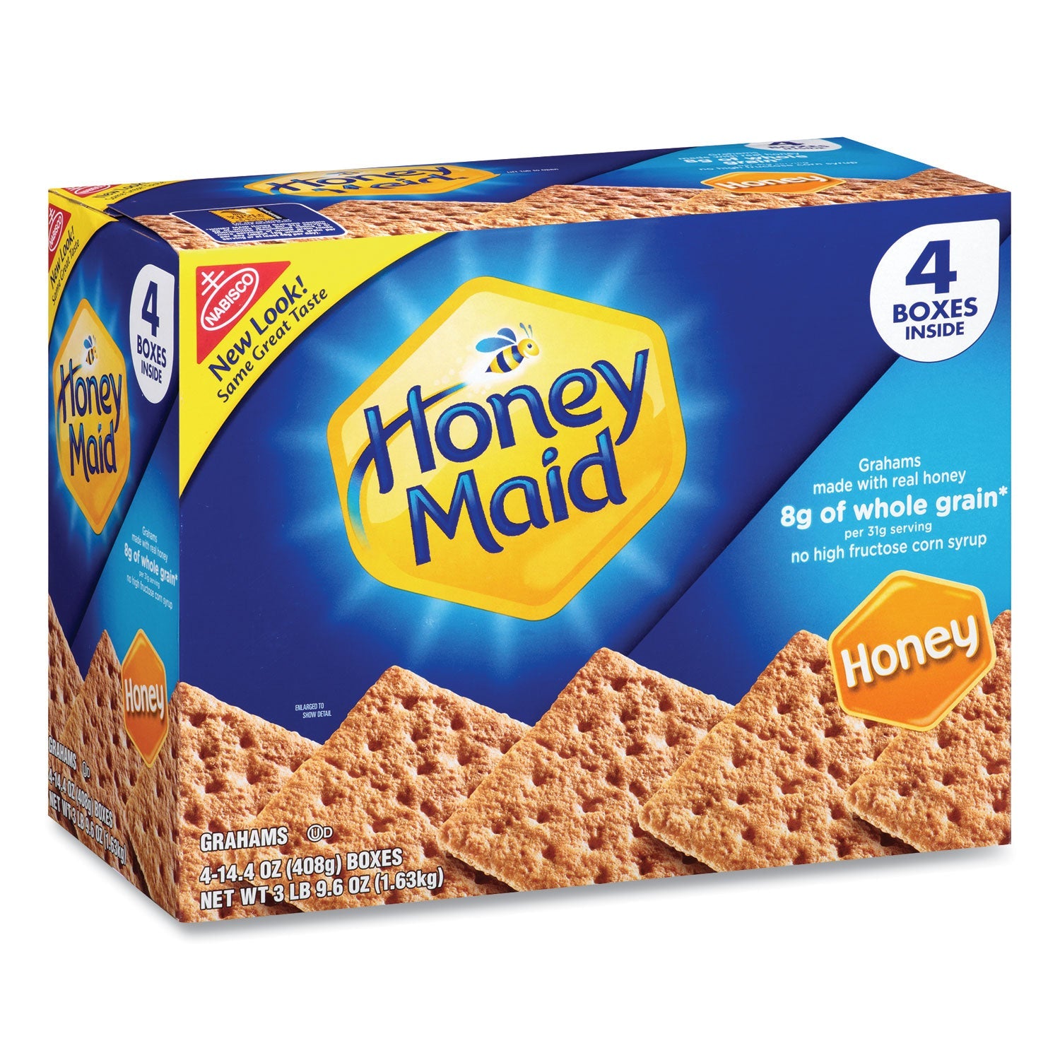 Nabisco® Honey Maid Honey Grahams, 14.4 oz Box, 4 Boxes/Pack
