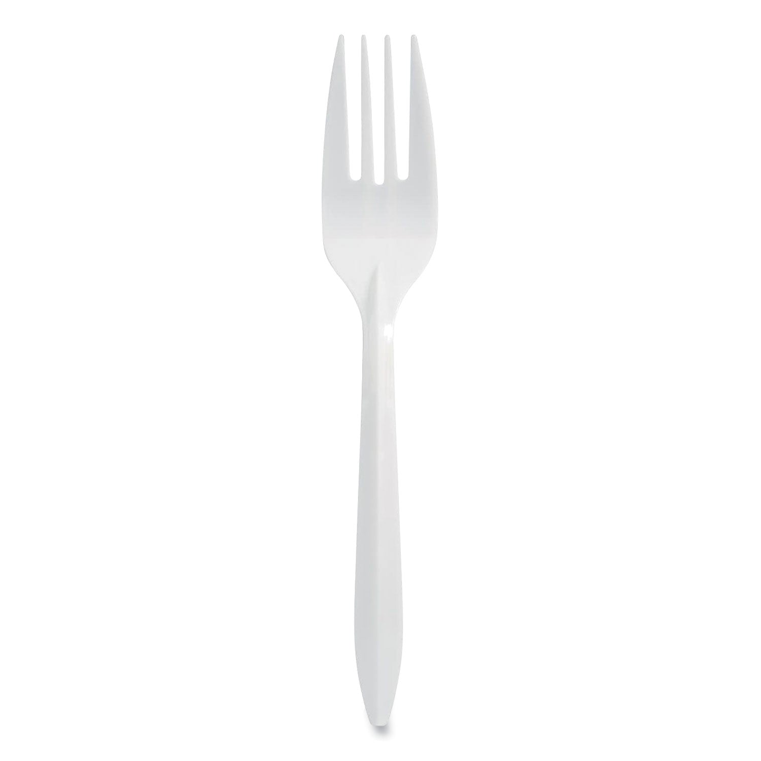 Individually Wrapped Mediumweight Fork | White