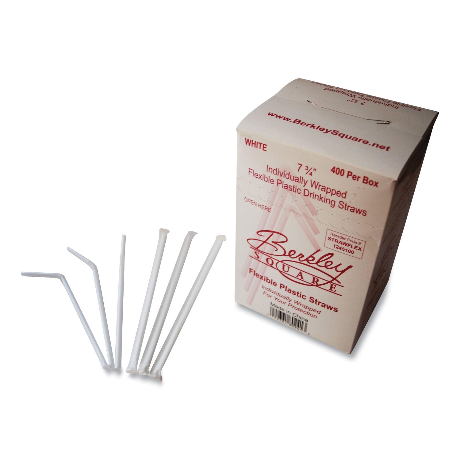 Individually Wrapped Straws | 7.75" | 400/Box