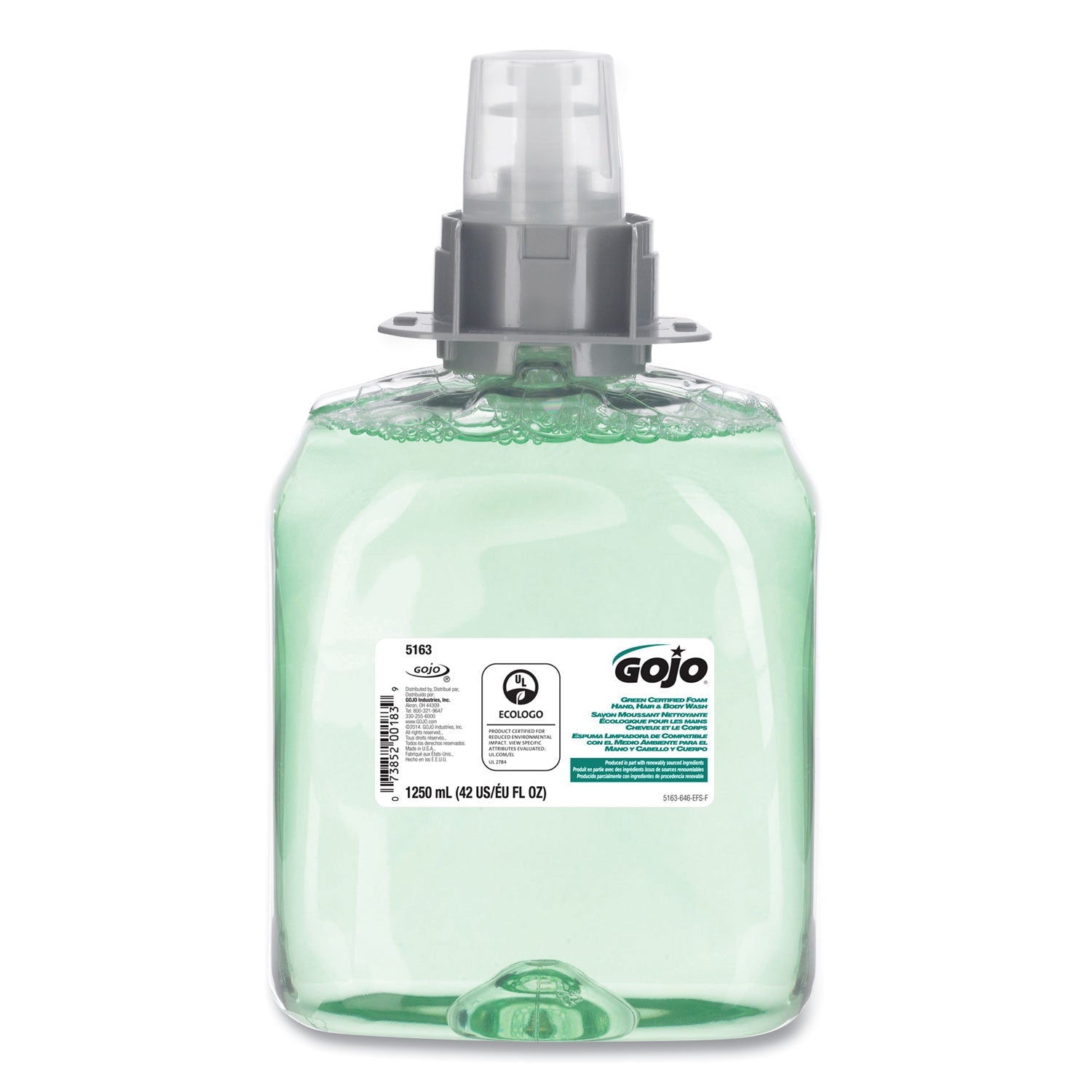 GOJO Luxury Foam Hair and Body Wash | 1,250 mL
