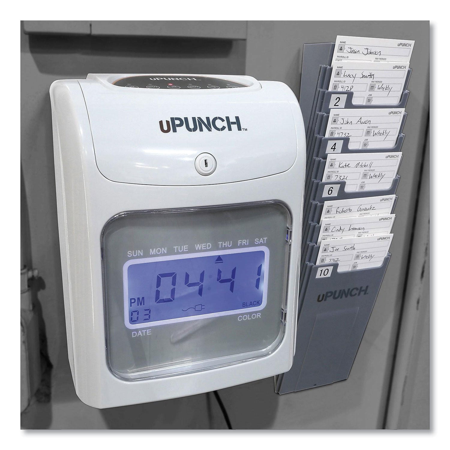 uPunch UB2000 Electronic Time Clock Bundle