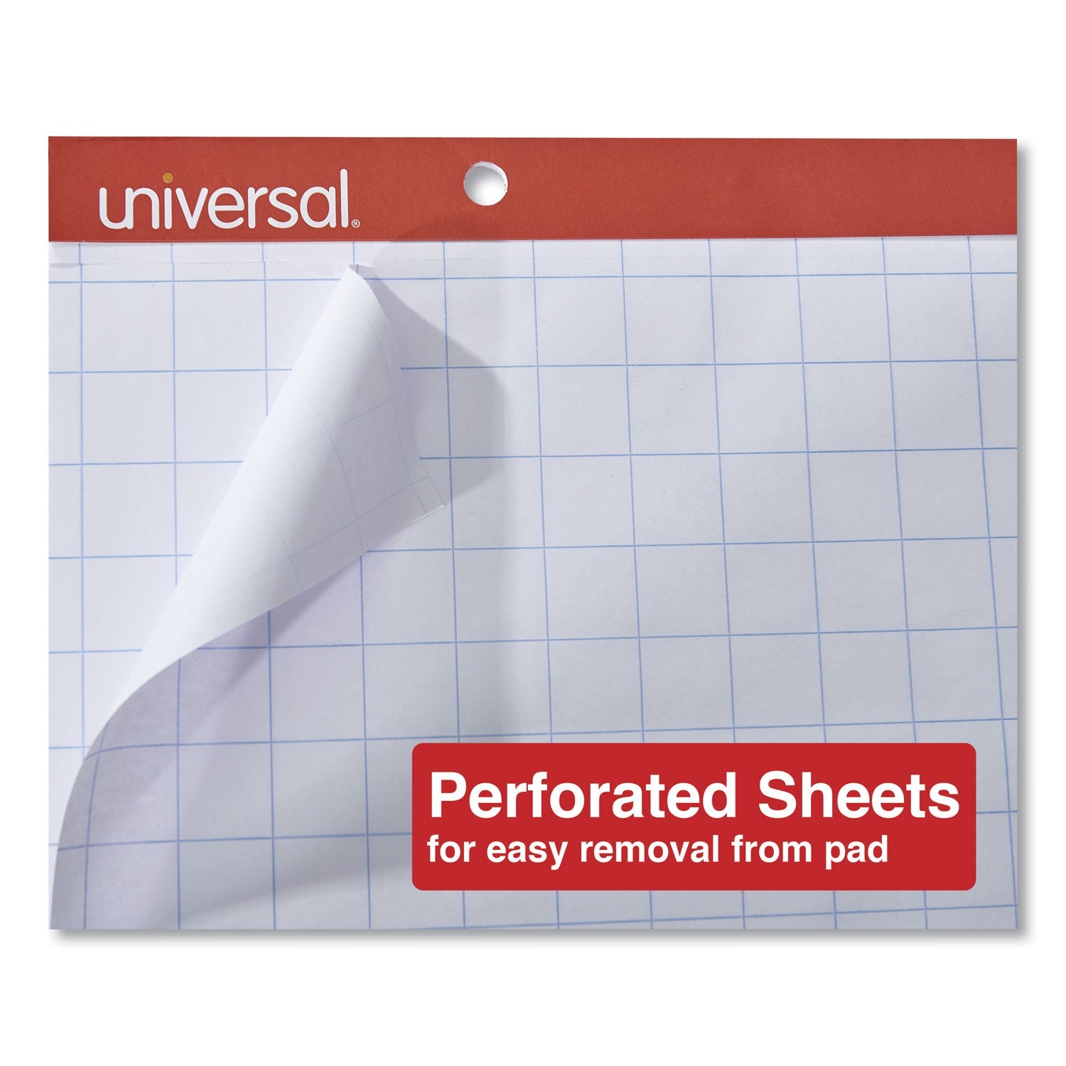 Universal™ Easel Pads/Flip Charts, Quadrille Rule (1 sq/in), 27 x 34, White, 50 Sheets, 2/Carton