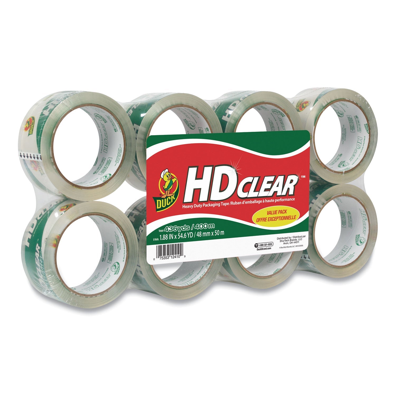 Heavy-Duty Carton Packaging Tape | Duck® 8/Pack
