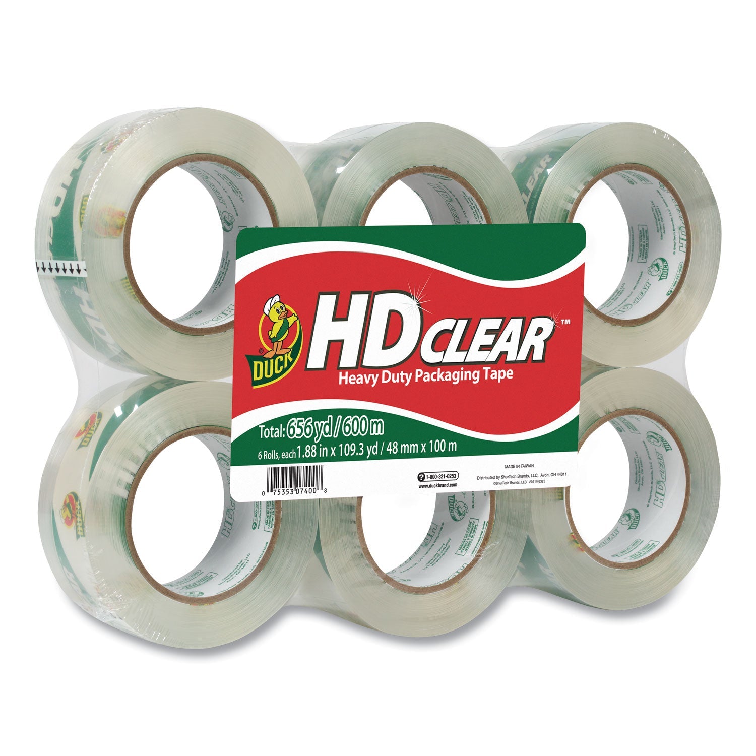 Heavy-Duty Carton Packaging Tape | Duck® 6/Pack