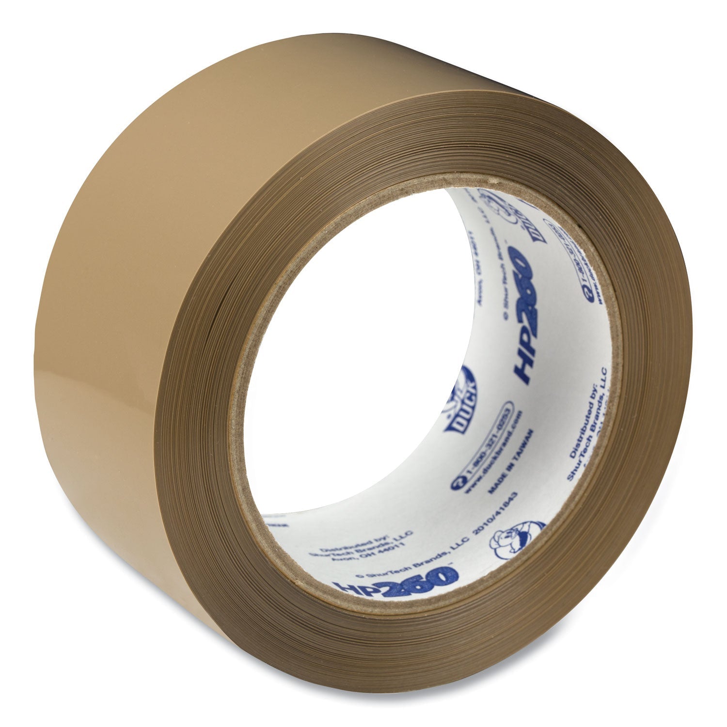 Duck® HP260 Packaging Tape, 3" Core, 1.88" X 60 Yds, Tan