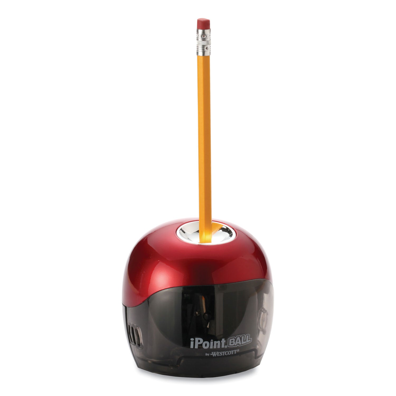 Westcott® Ipoint Ball Battery Sharpener, Battery-Powered, 3 X 3.25, Red/black - Bloom Skins
