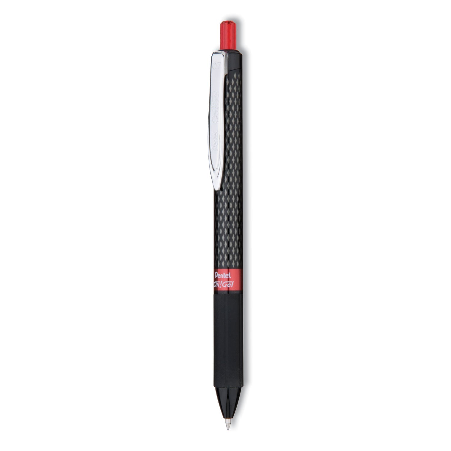 Pentel Oh! Gel Pen | Retractable Medium Red
