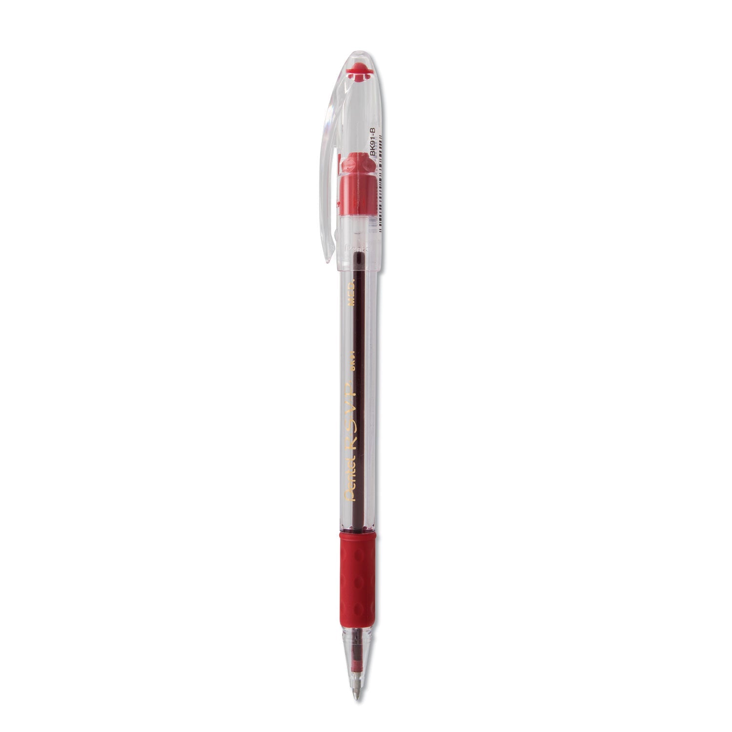 R.S.V.P. Ballpoint Pen | Red, Medium, Dozen, Pentel®