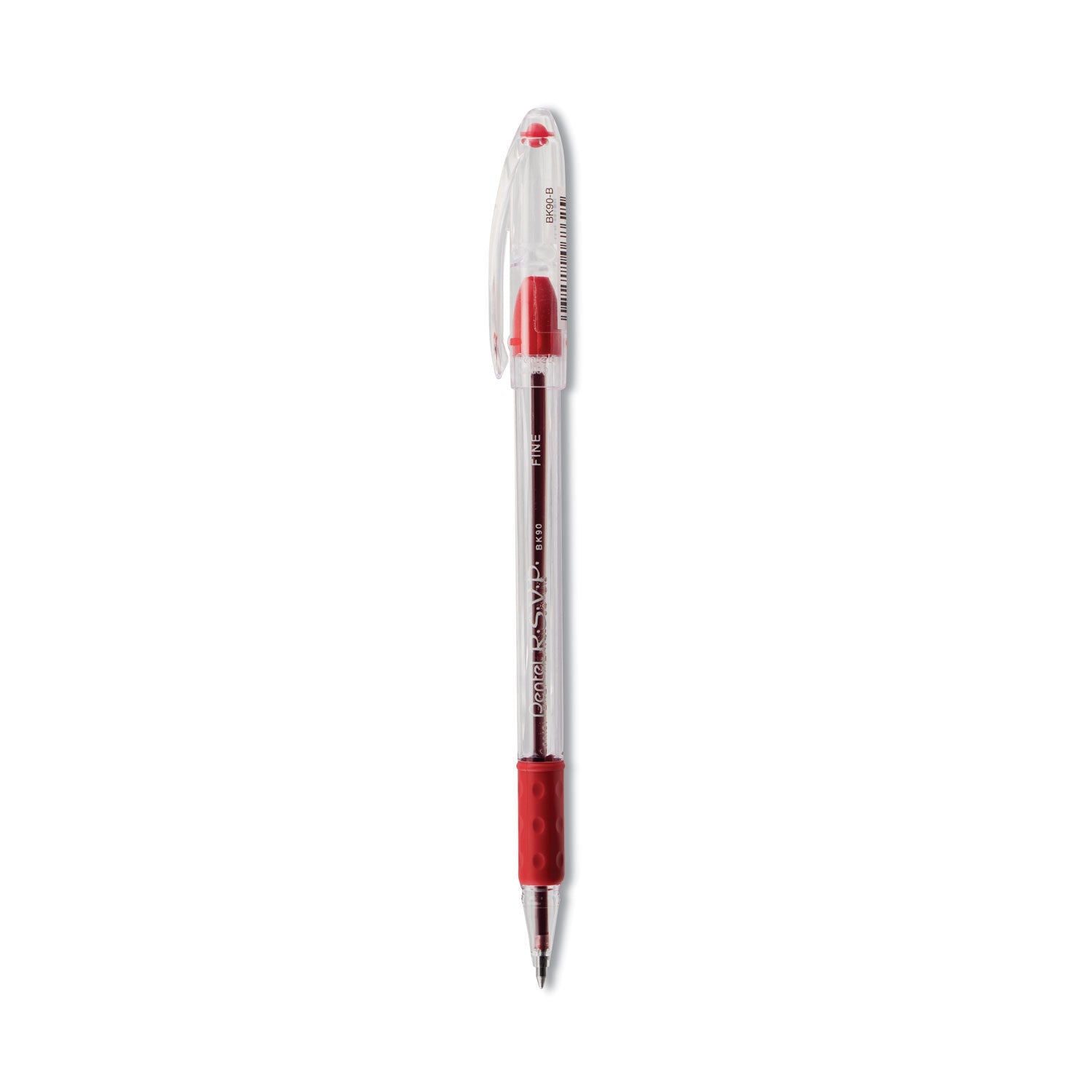 R.S.V.P. Ballpoint Pen | Red, Fine, Dozen, Pentel®