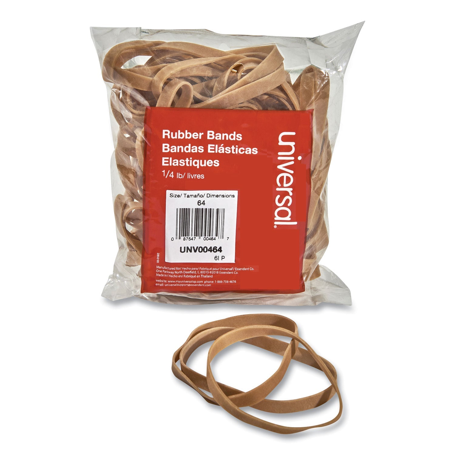 Size 64 Rubber Bands | 4 Oz Box