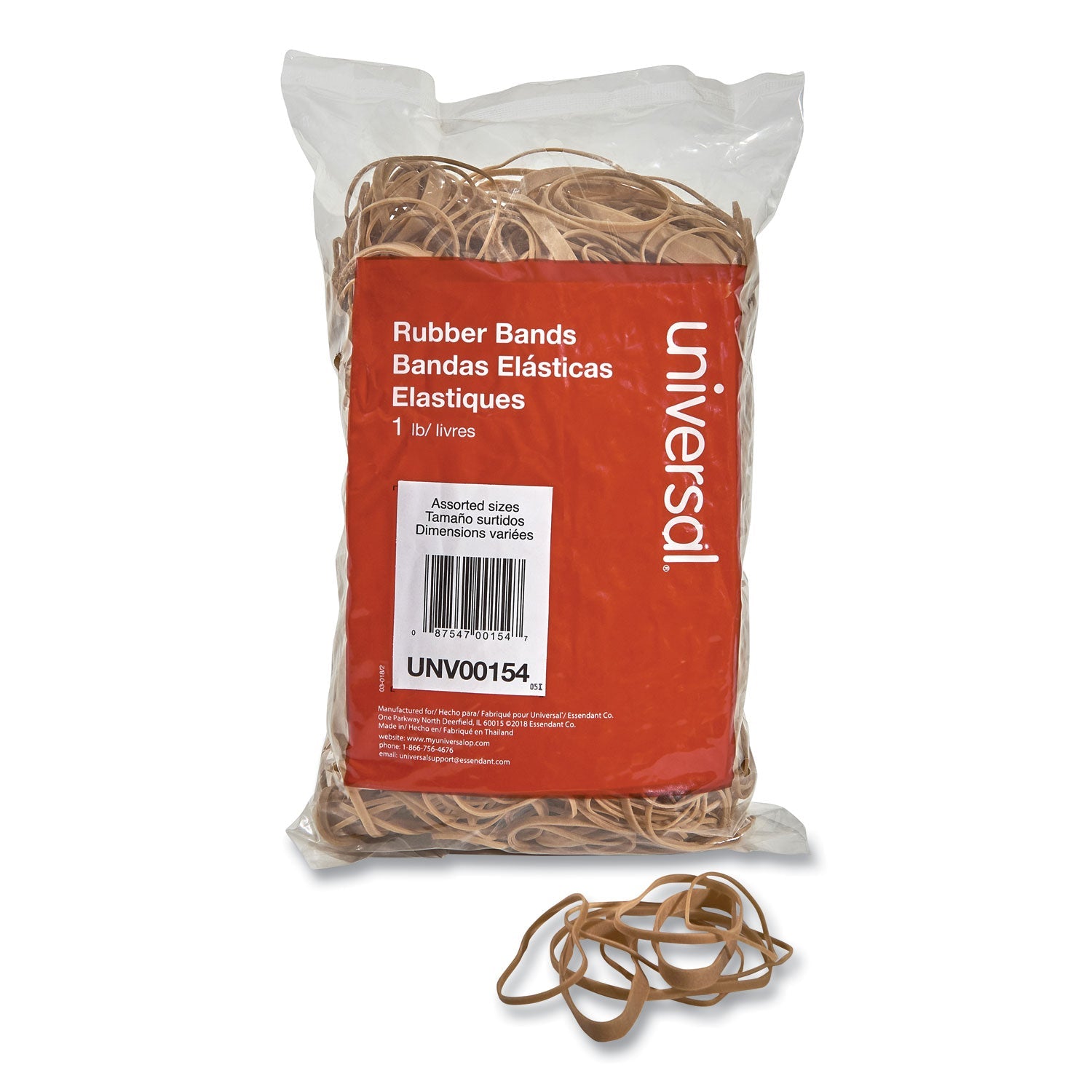 Size 54 Assorted Rubber Bands | 1 lb Box