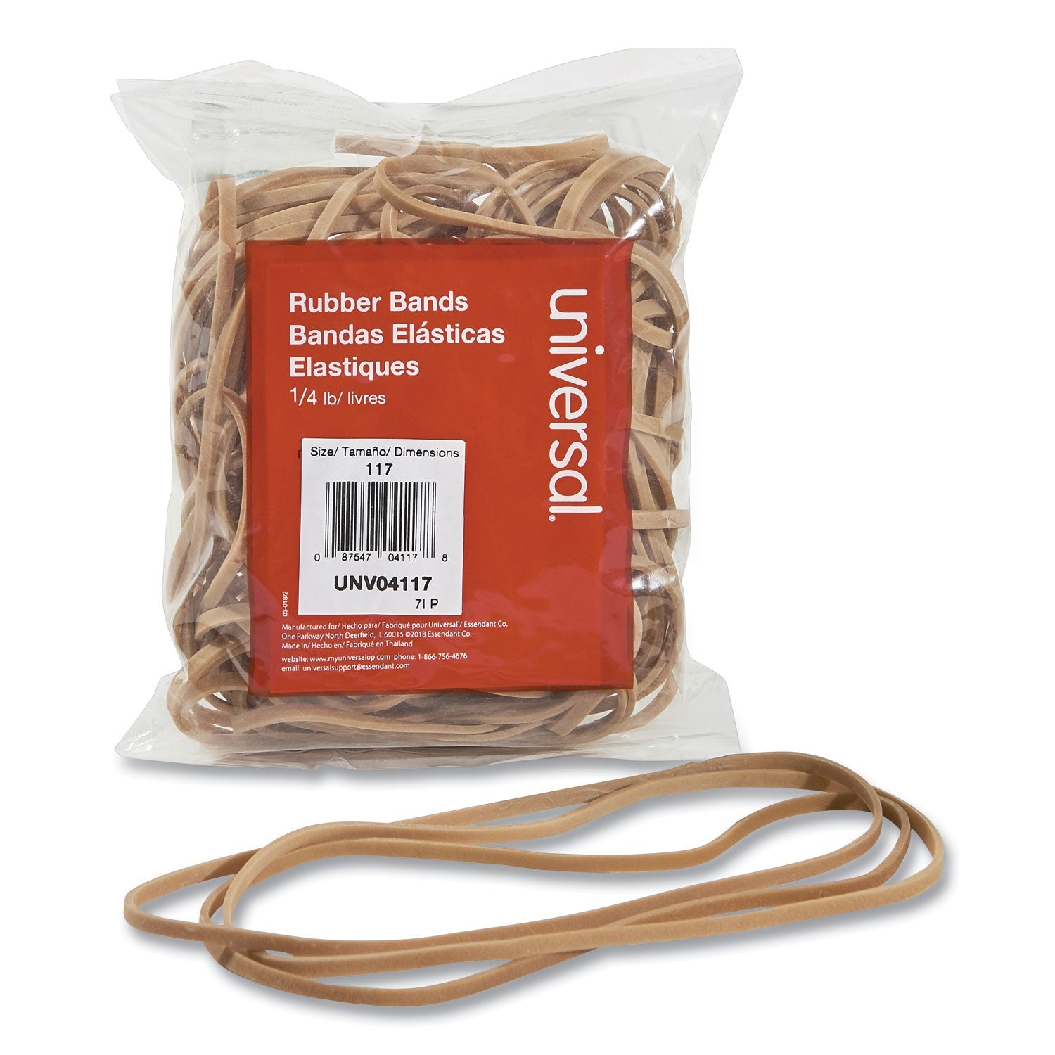 Size 117 Rubber Bands | 4 Oz Box