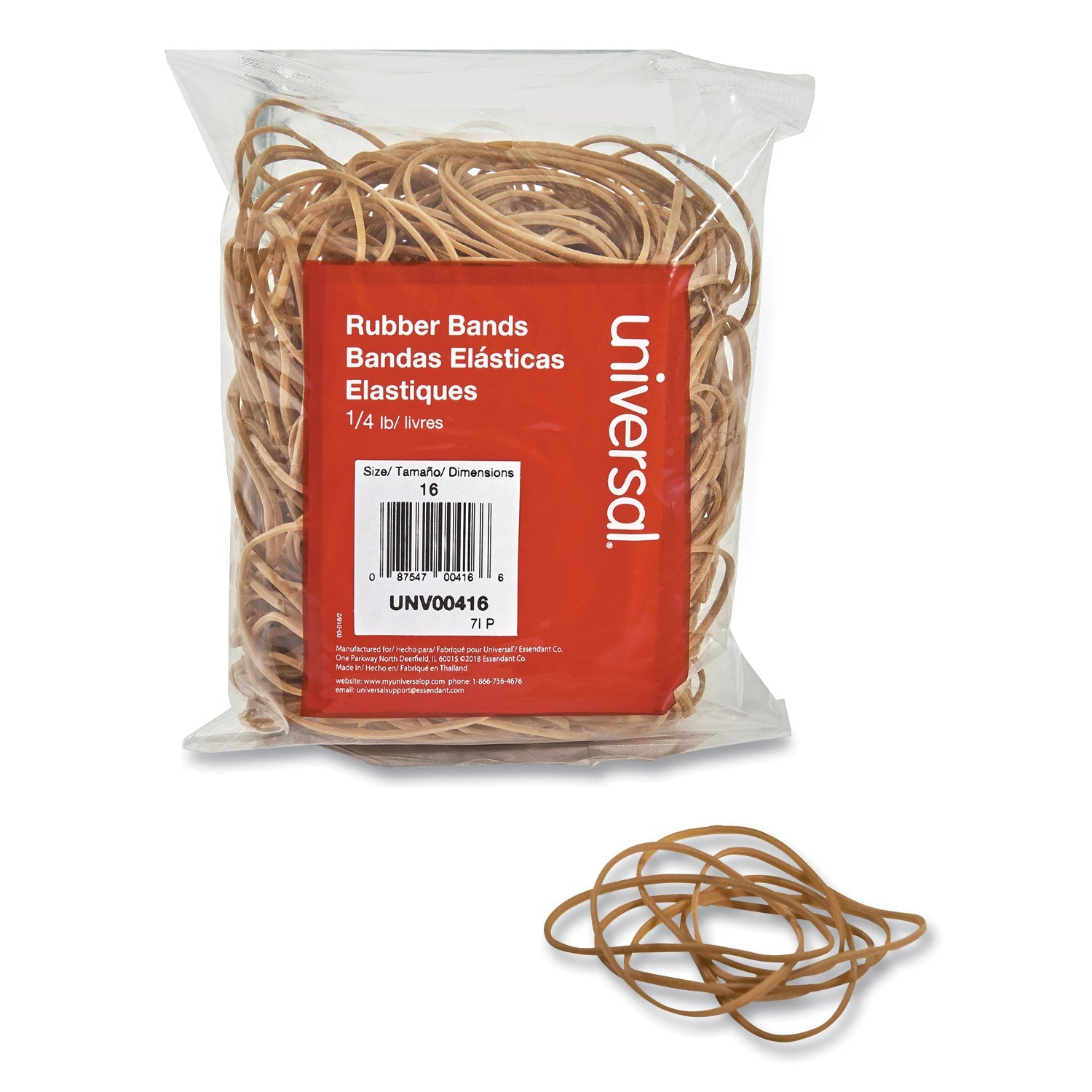 Size 16 Rubber Bands | 4 Oz Box