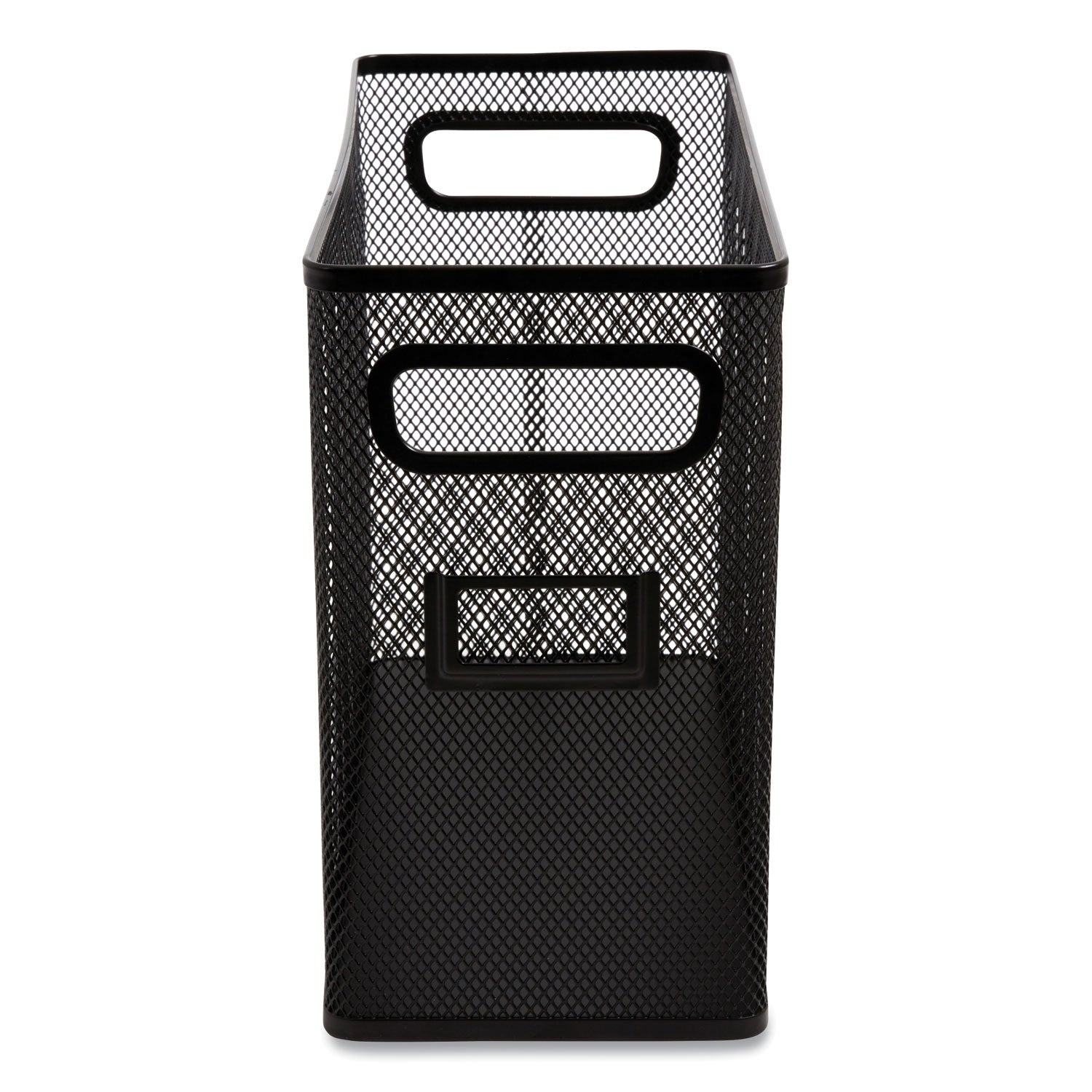 TRU RED™ Wire Mesh Box-Style Vertical Document Organizer, 1 Section, Letter-Size, 5.79 X 12.4 X 10.16, Matte Black