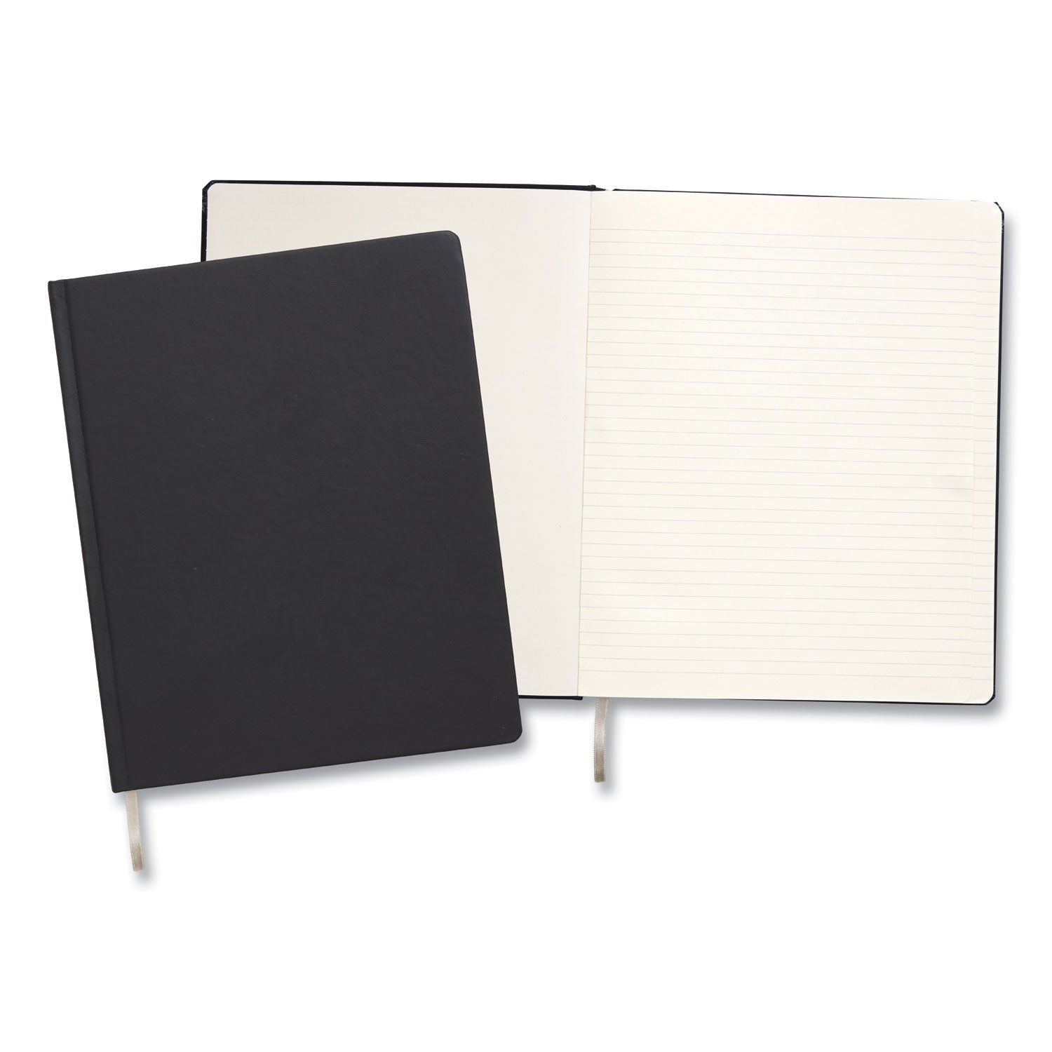 TRU RED™ Hardcover Business Journal, 1-Subject, Narrow Rule, Black Cover, (96) 10 x 8 Sheets