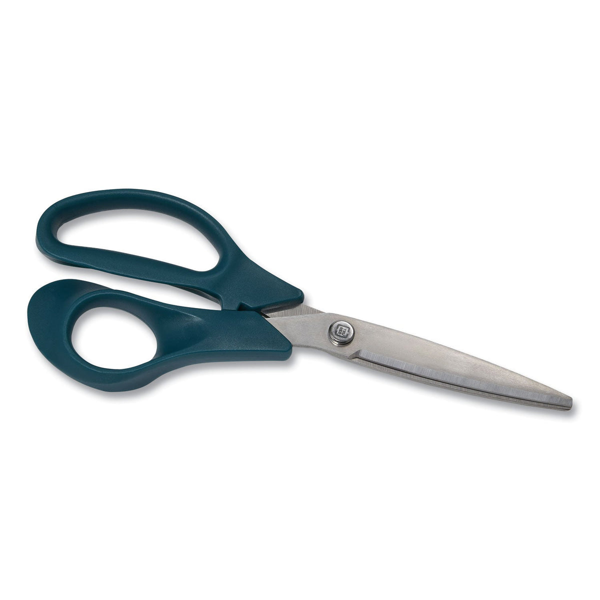TRU RED™ Stainless Steel Scissors, 8" Long, 3.58" Cut Length, Straight Green Handle