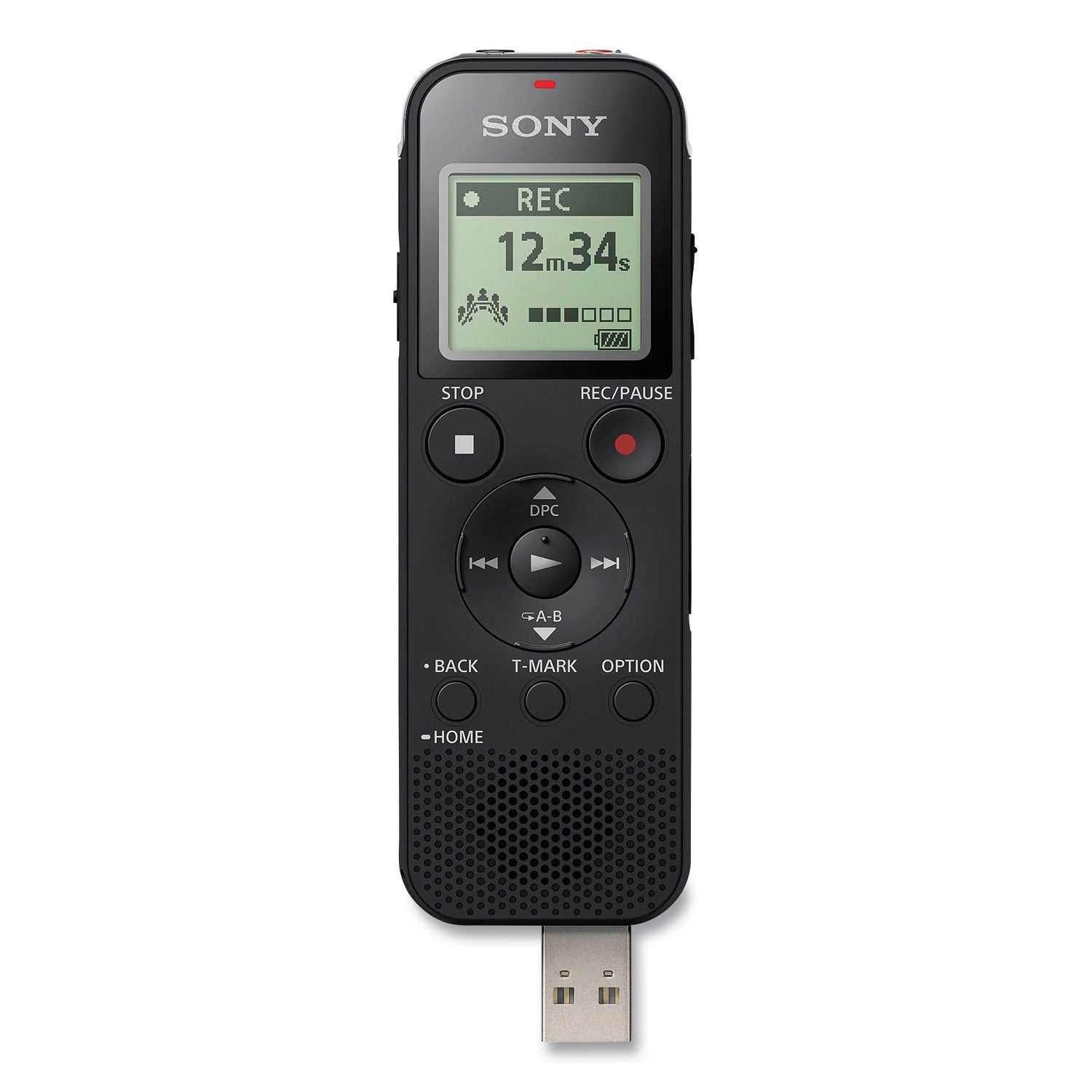 Sony® Icd-Px470 Digital Voice Recorder, 4 Gb, Black