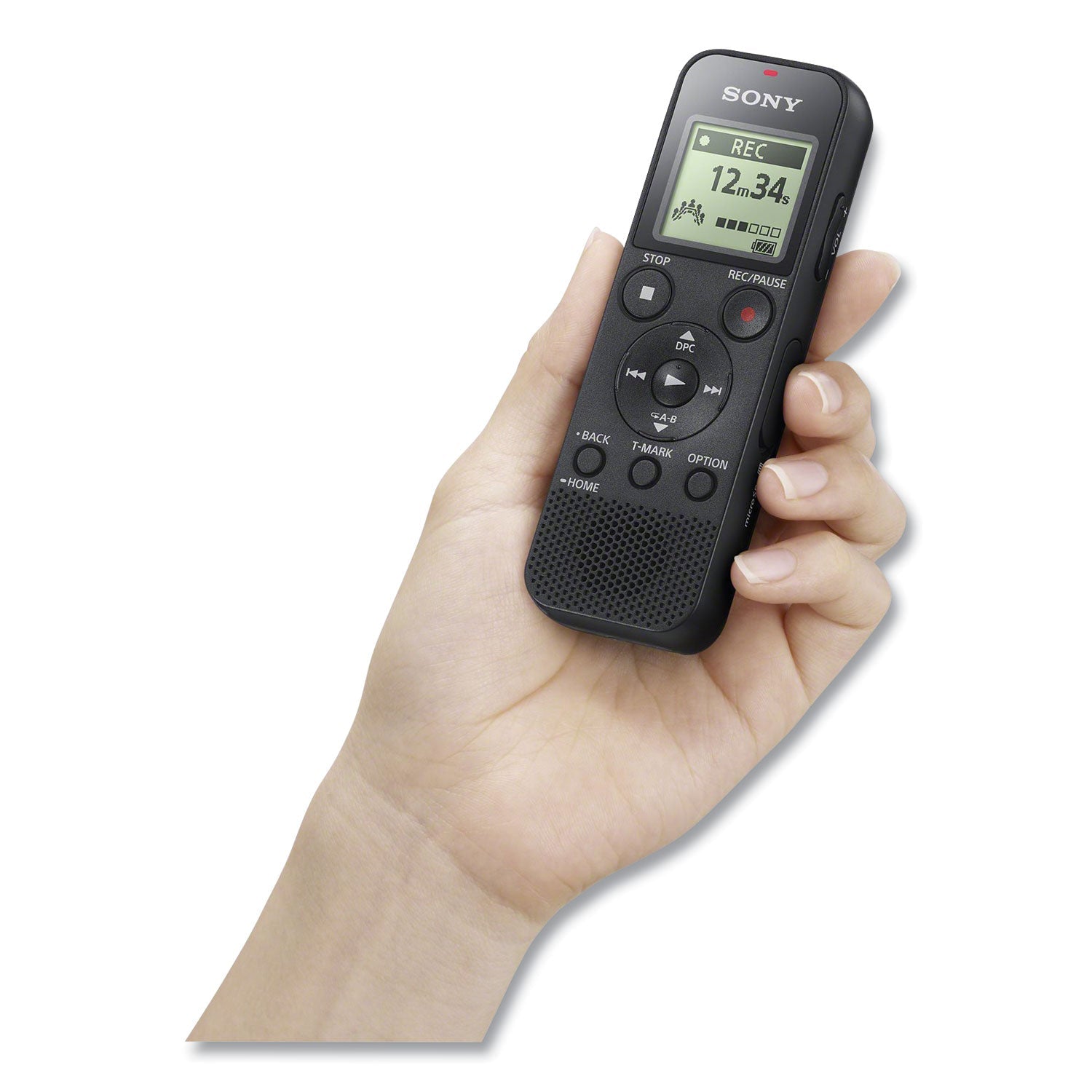 Sony® Icd-Px370 Digital Voice Recorder, 4 Gb, Black