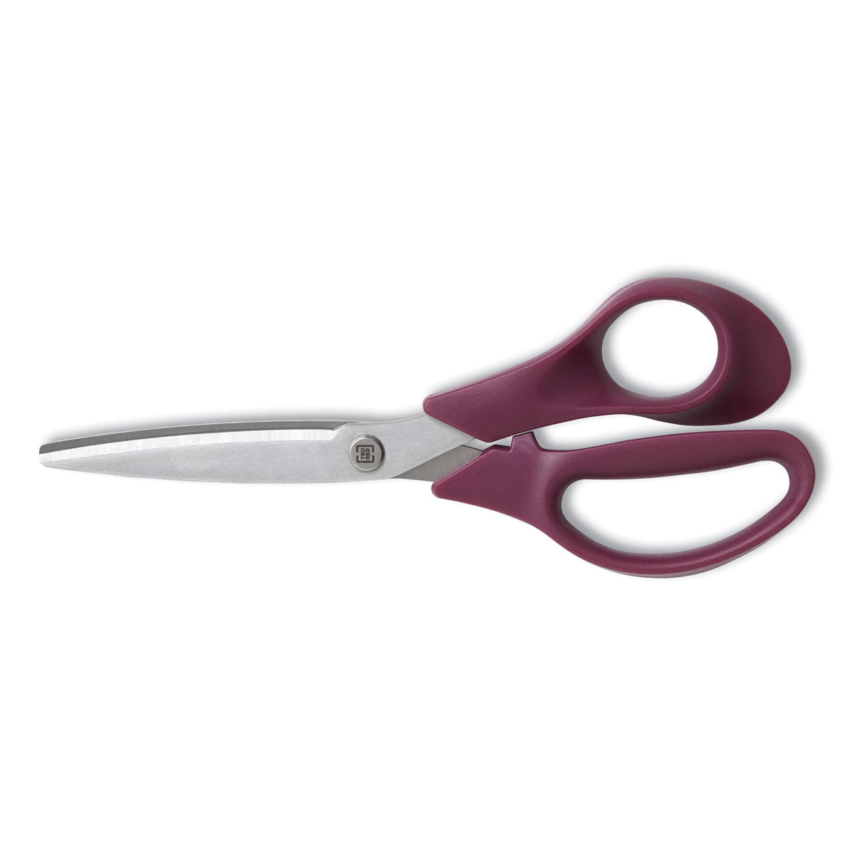 TRU RED™ Stainless Steel Scissors, 8" Long, 3.58" Cut Length, Straight Purple Handle