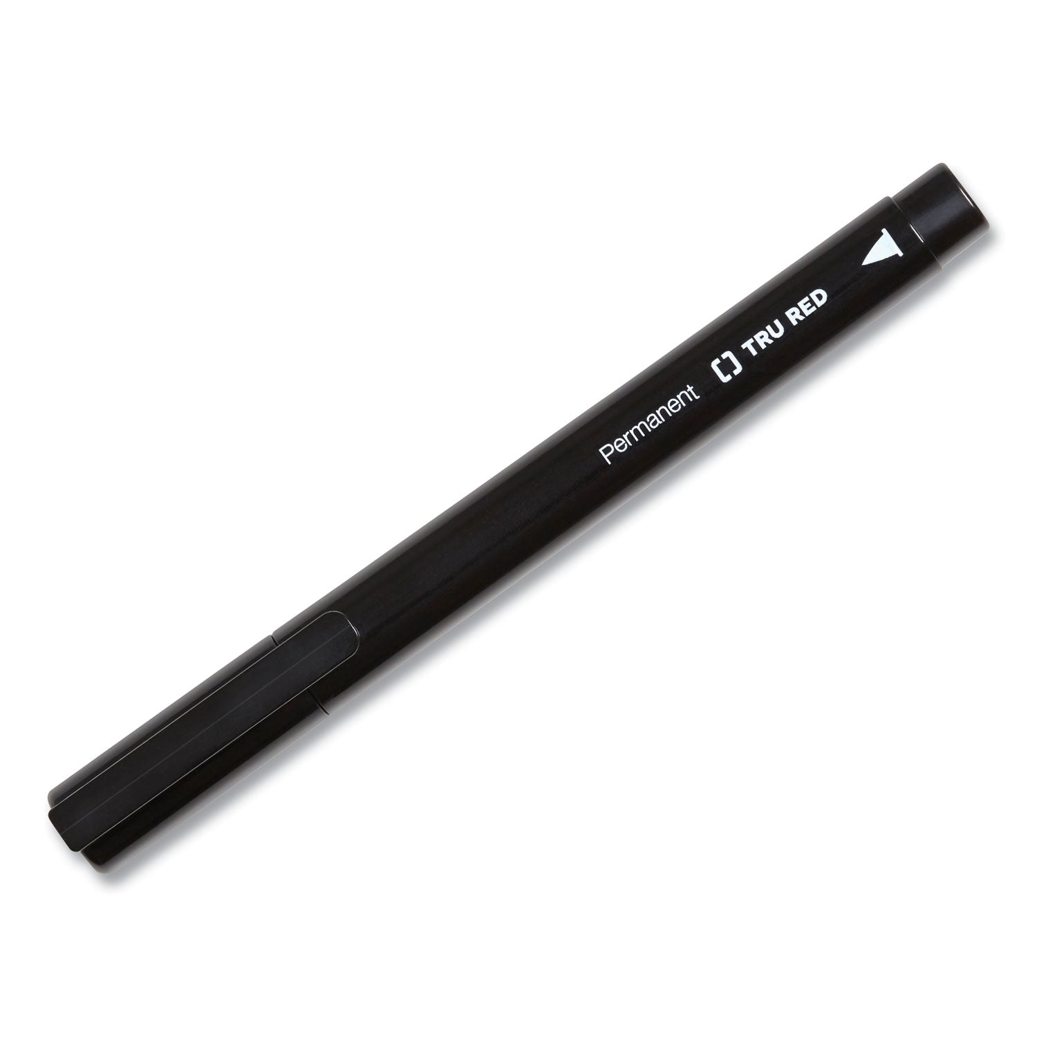 TRU RED™ Permanent Marker, Pen-Style, Fine Bullet Tip, Black, 36/pack