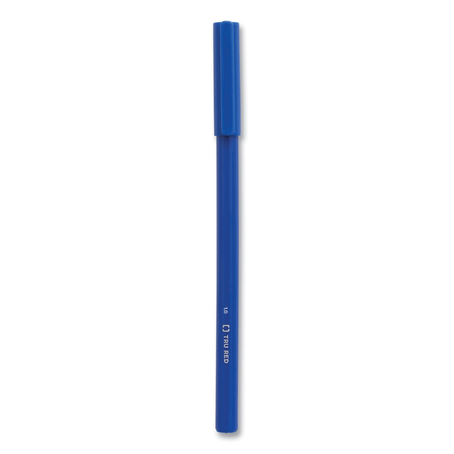 TRU RED™ Ballpoint Pen, Stick, Medium 1 Mm, Blue Ink, Blue Barrel, Dozen