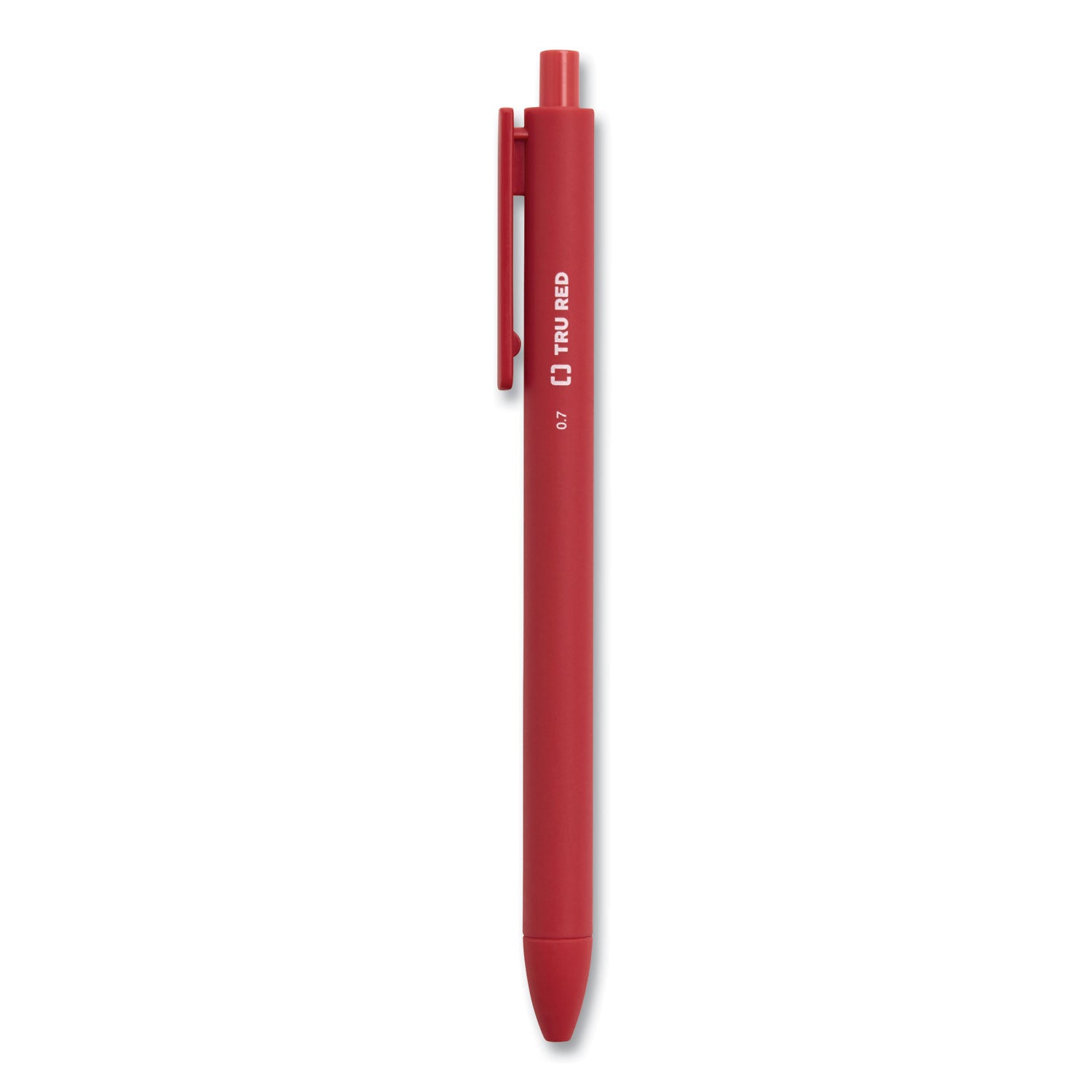 TRU RED™ QUICK DRY GEL PEN, RETRACTABLE, MEDIUM 0.7 MM, ASSORTED INK AND BARREL COLORS, 5/PACK