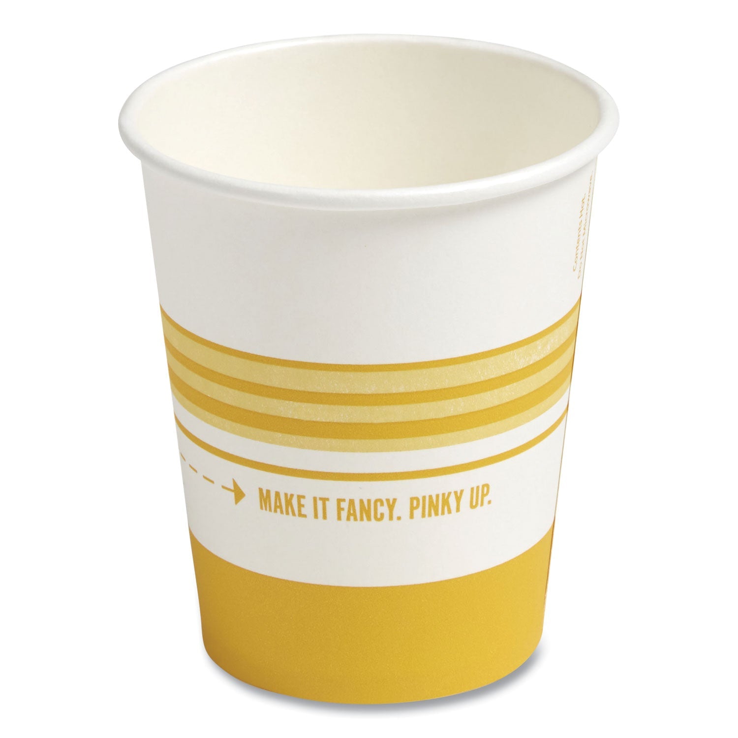 Perk™ Paper Hot Cups, 16 oz, White/Orange, 50/Pack - Bloom Skins