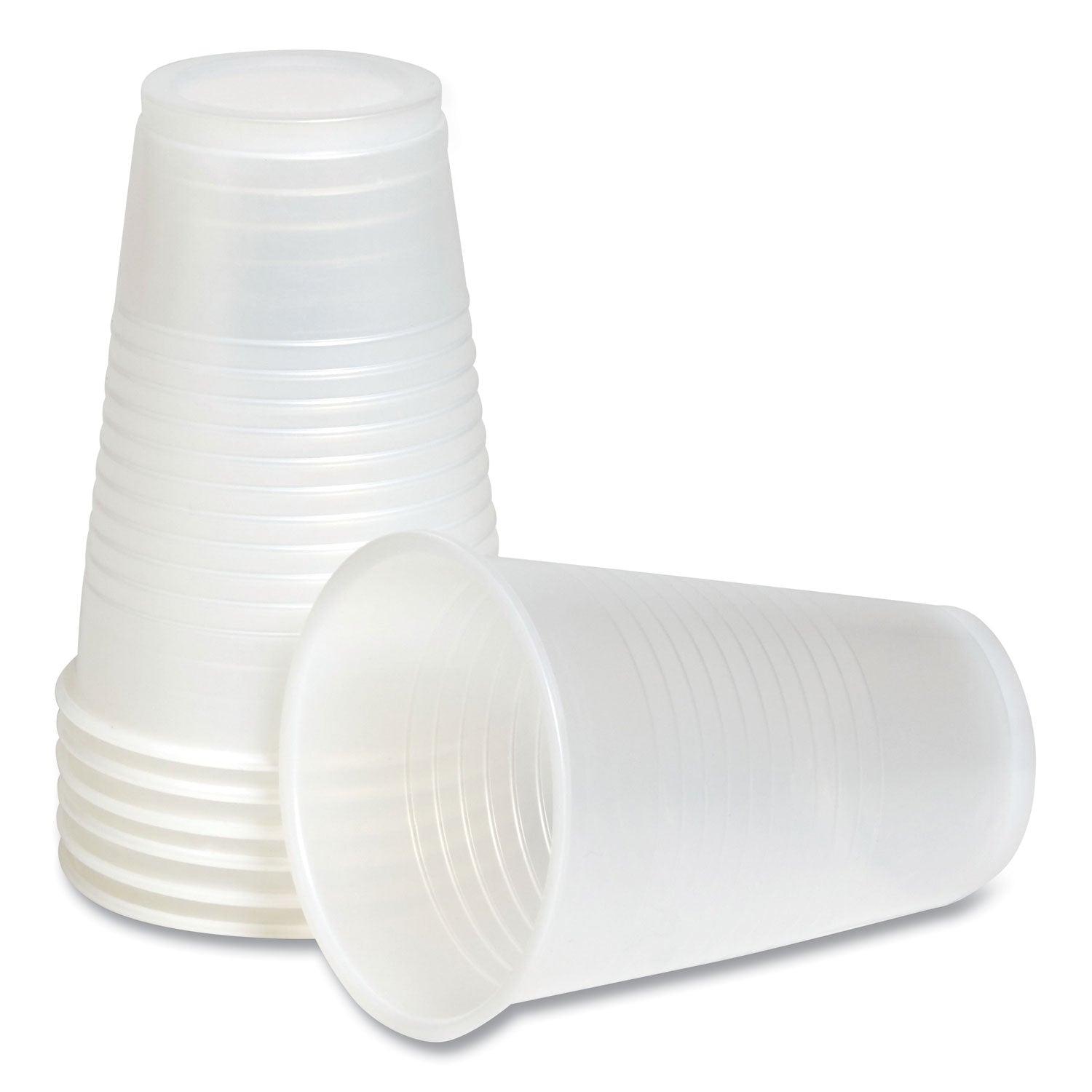Perk™ Plastic Cold Cups, 12 oz, Clear, 50/Pack