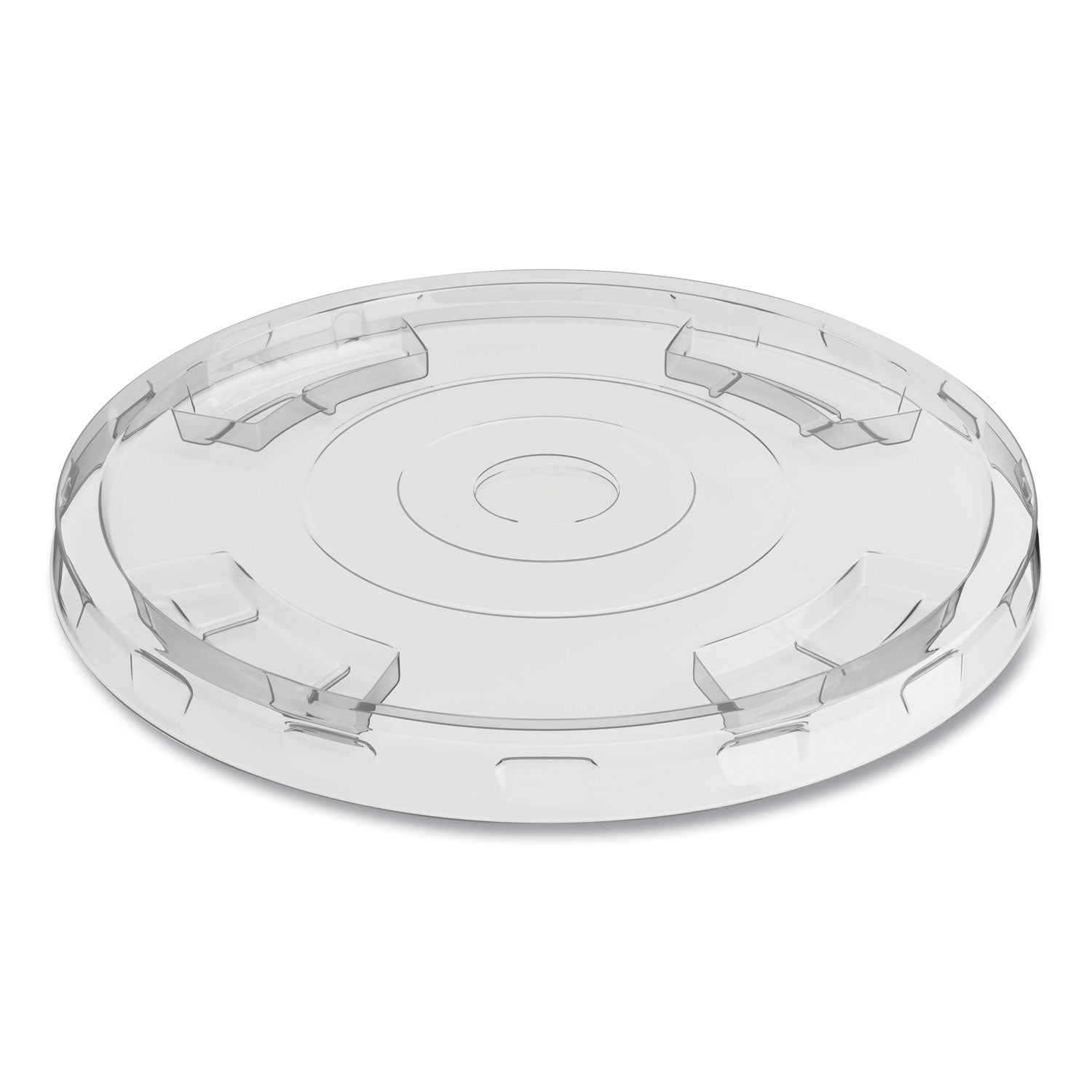 Perk™ Compostable Straw Slot Plastic Cold Cup Lids, Fits 12 oz/16 oz Cold Cups, Clear, 500/Pack