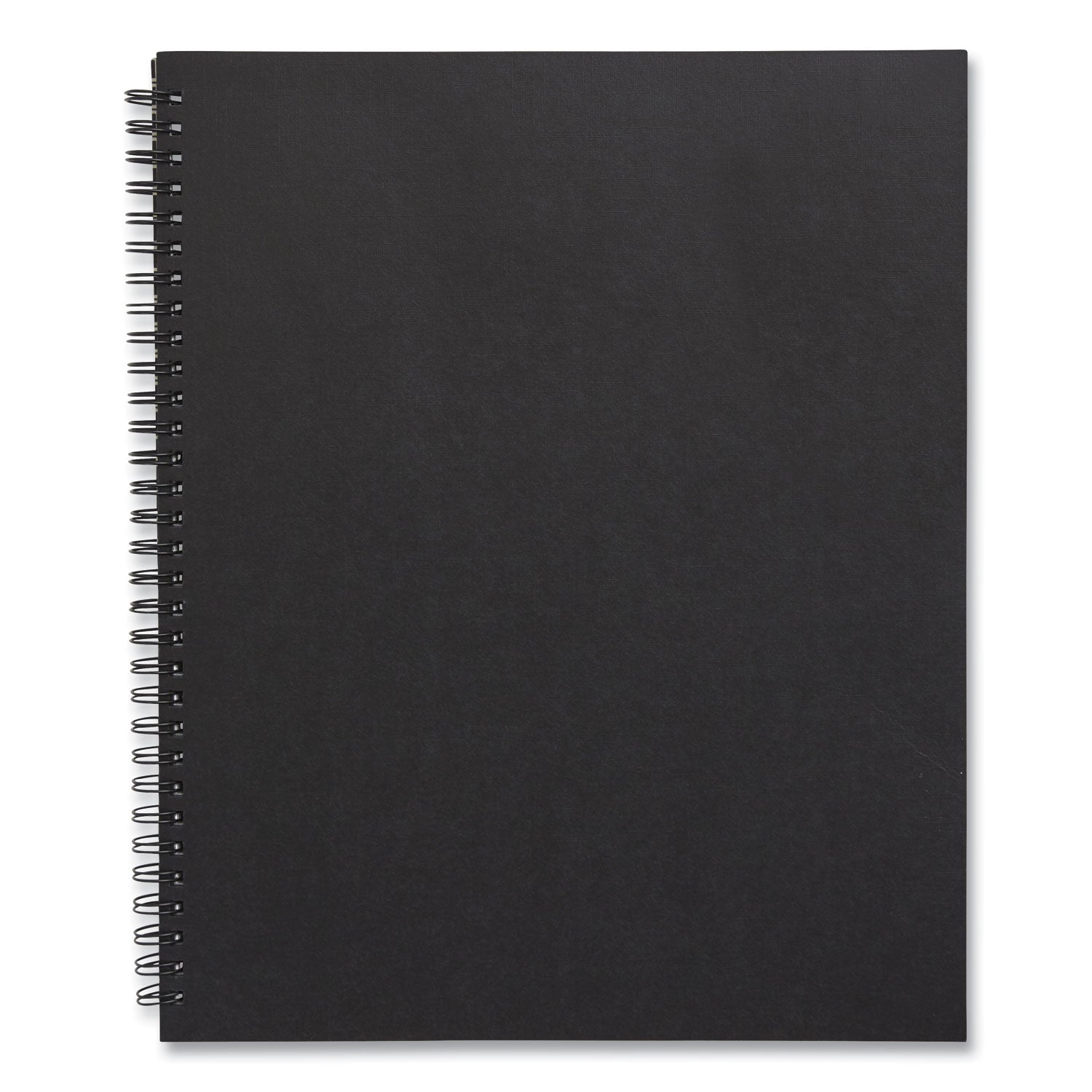 TRU RED™ Wirebound Soft-Cover Notebook, 1-Subject, Narrow Rule, Black Cover, (80) 11 x 8.5 Sheets