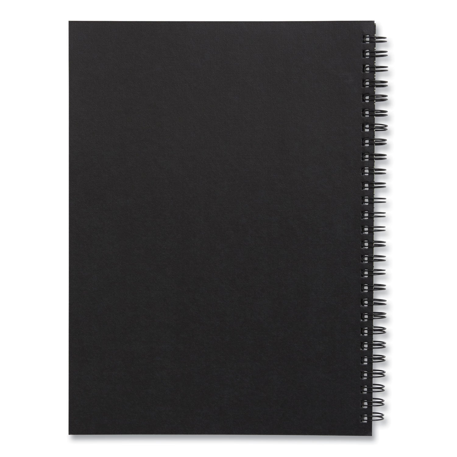 TRU RED™ Wirebound Soft-Cover Business-Meeting Journal, 1-Subject, Meeting-Minutes/Notes Format, Black Cover, (80) 9.5 x 6.5 Sheets