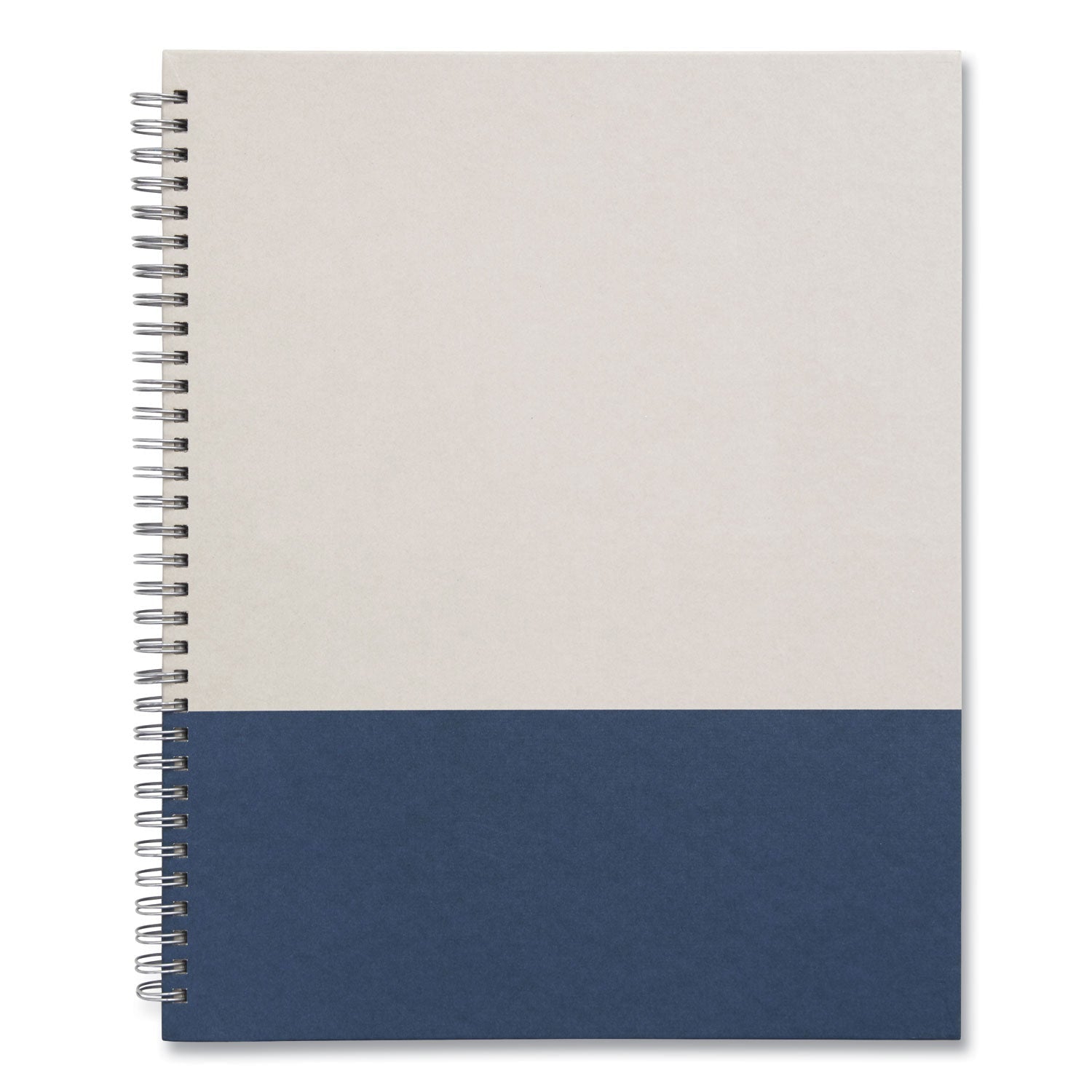 TRU RED™ Wirebound Hardcover Notebook, 1-Subject, Narrow Rule, Gray/Blue Cover, (80) 11 x 8.5 Sheets