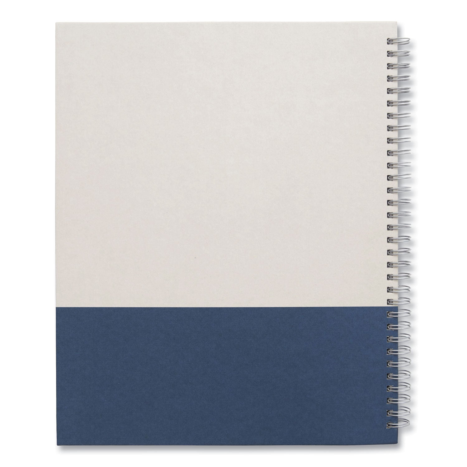 TRU RED™ Wirebound Hardcover Notebook, 1-Subject, Narrow Rule, Gray/Blue Cover, (80) 11 x 8.5 Sheets