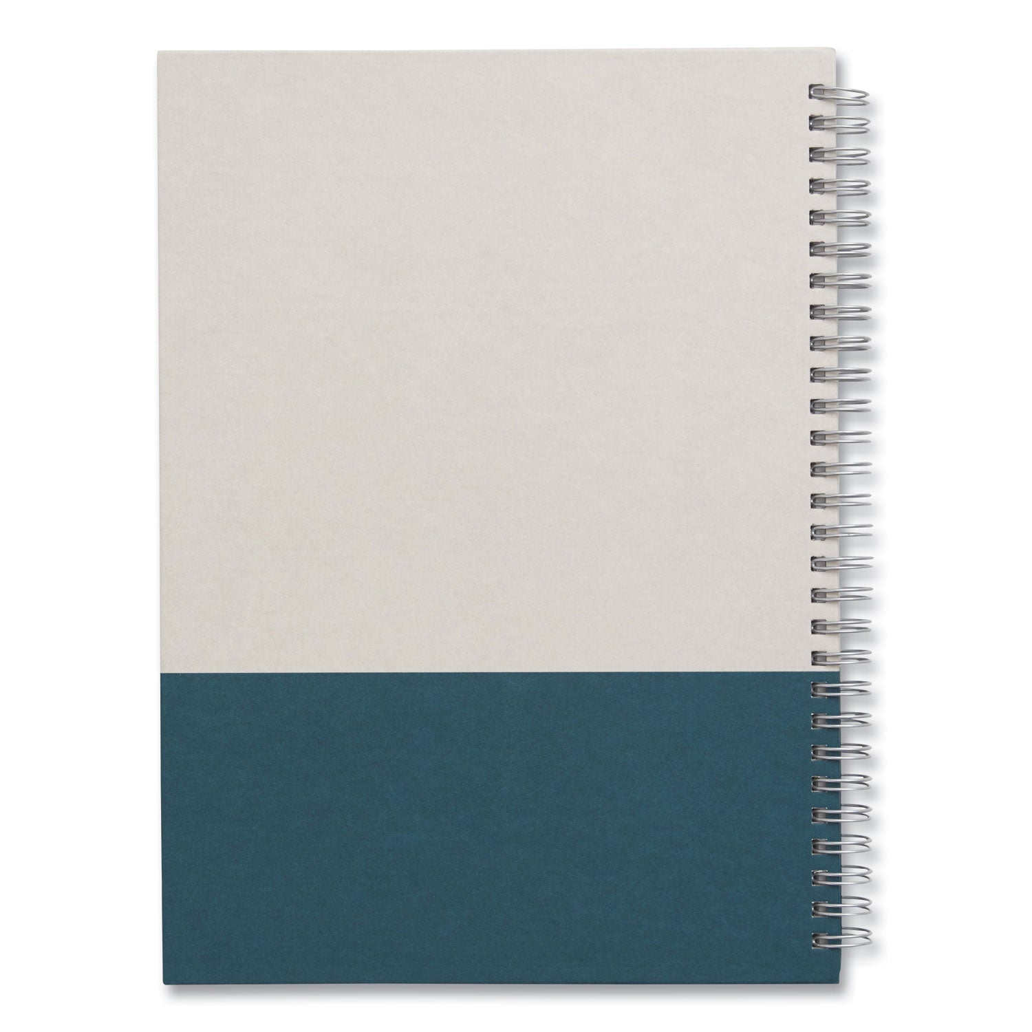 TRU RED™ Wirebound Hardcover Notebook, 1-Subject, Narrow Rule, Gray/Teal Cover, (80) 9.5 x 6.5 Sheets
