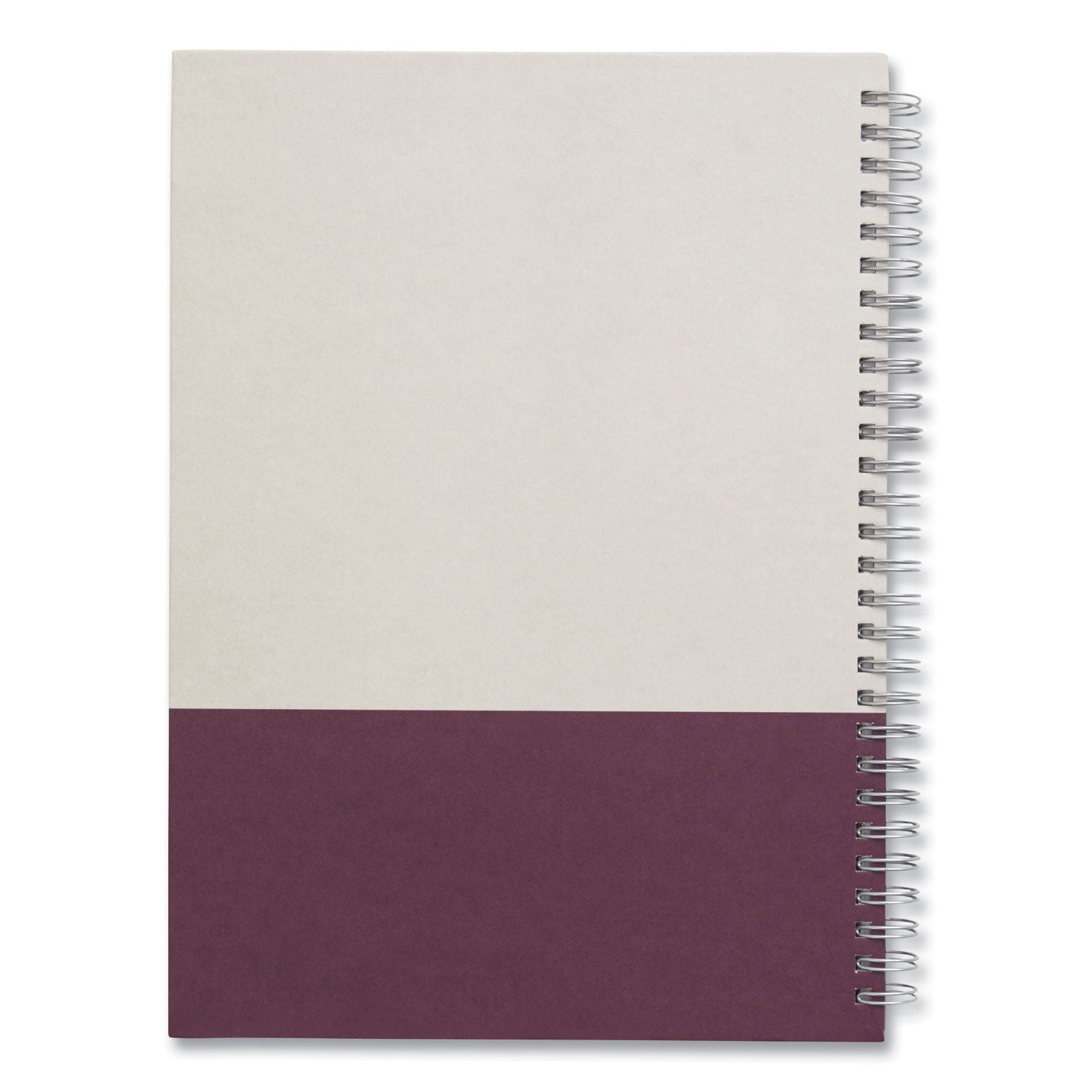 TRU RED™ Wirebound Hardcover Notebook, 1-Subject, Narrow Rule, Gray/Purple Cover, (80) 9.5 x 6.5 Sheets