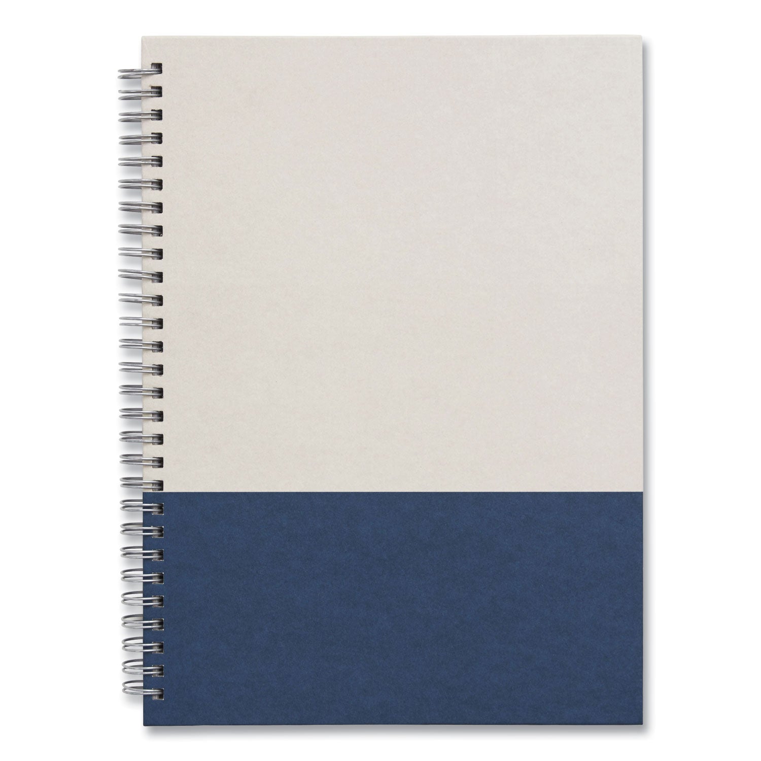 TRU RED™ Wirebound Hardcover Notebook, 1-Subject, Narrow Rule, Gray/Blue Cover, (80) 9.5 x 6.5 Sheets