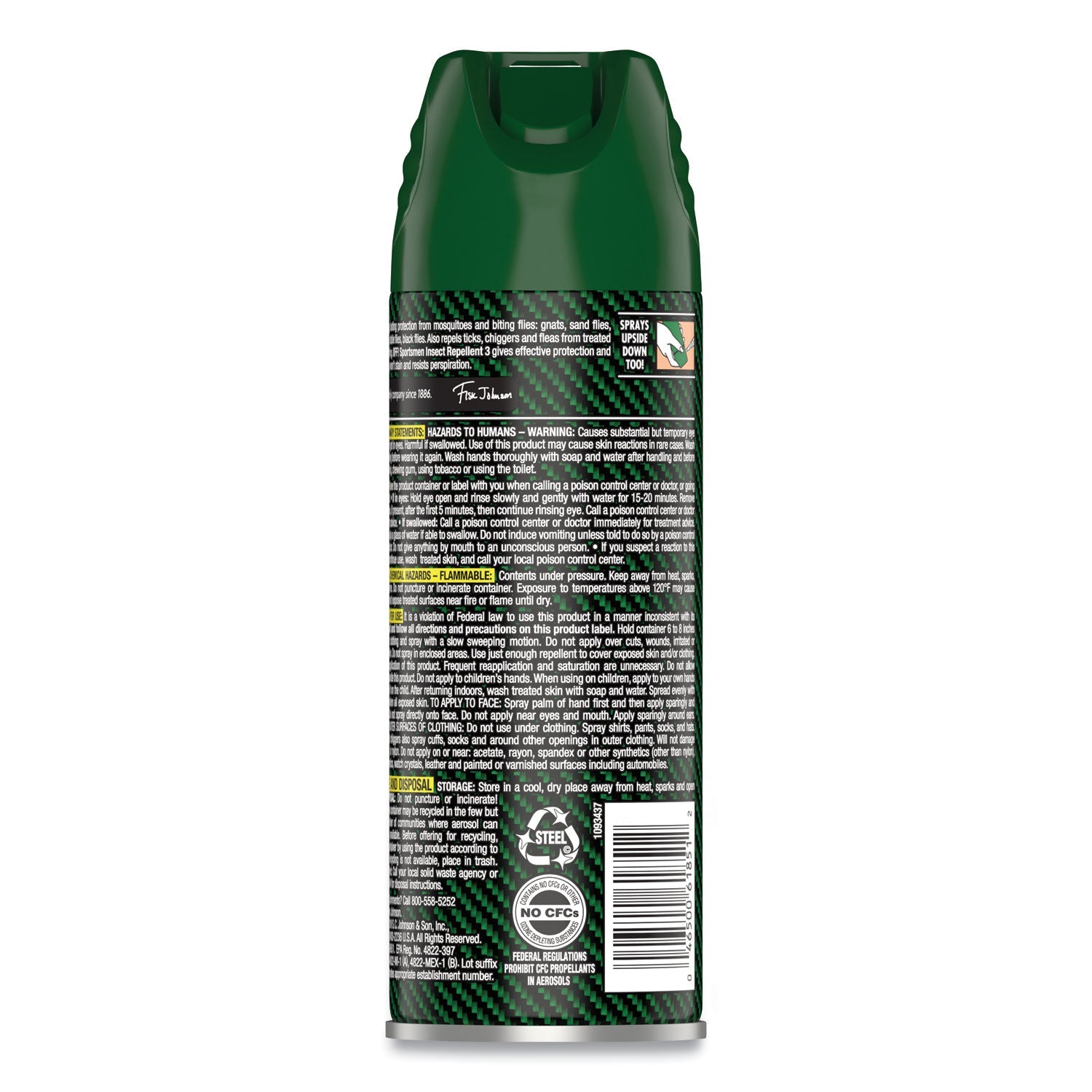 OFF!® Deep Woods Sportsmen Insect Repellent, 6 oz Aerosol Spray, 12/Carton