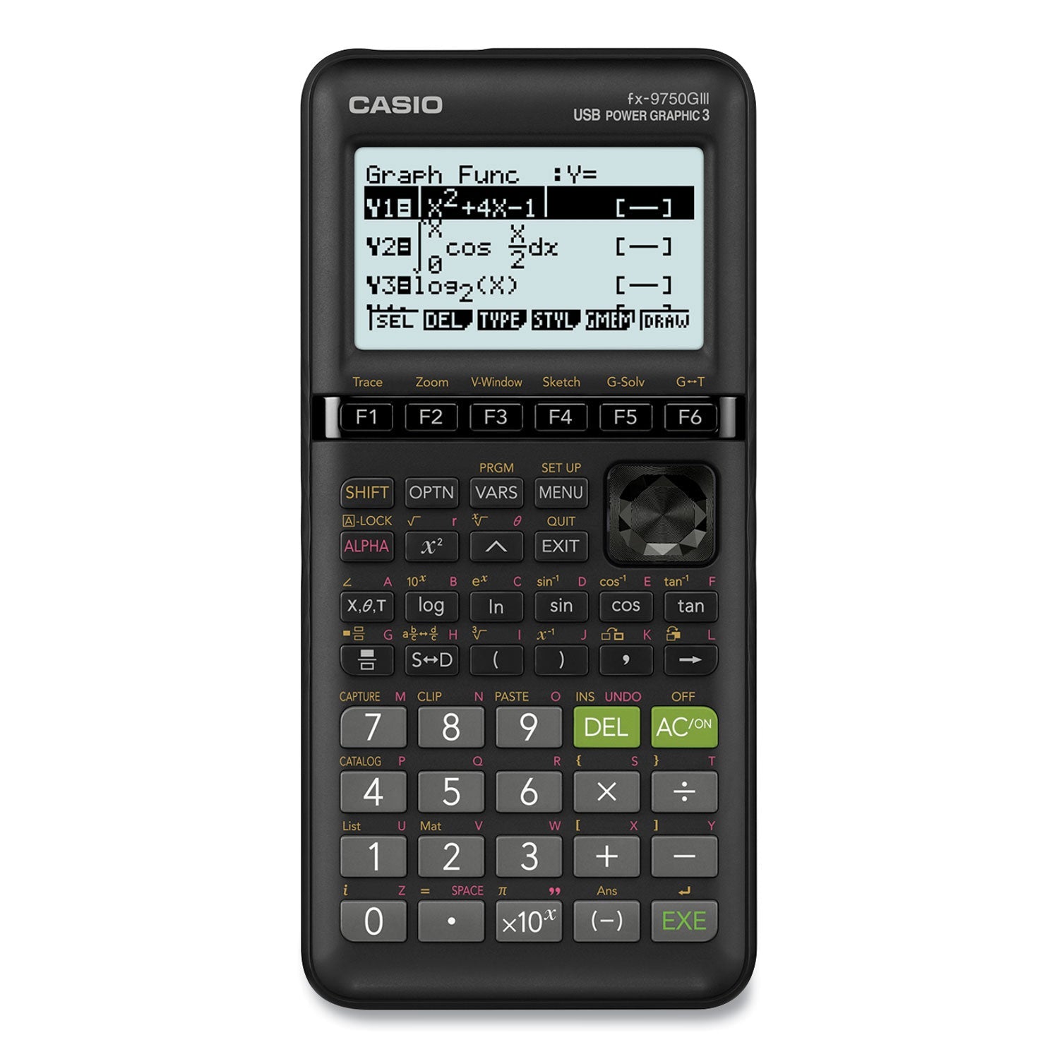 Casio® Fx-9750giii 3rd Edition Graphing Calculator, 21-Digit Lcd, Black