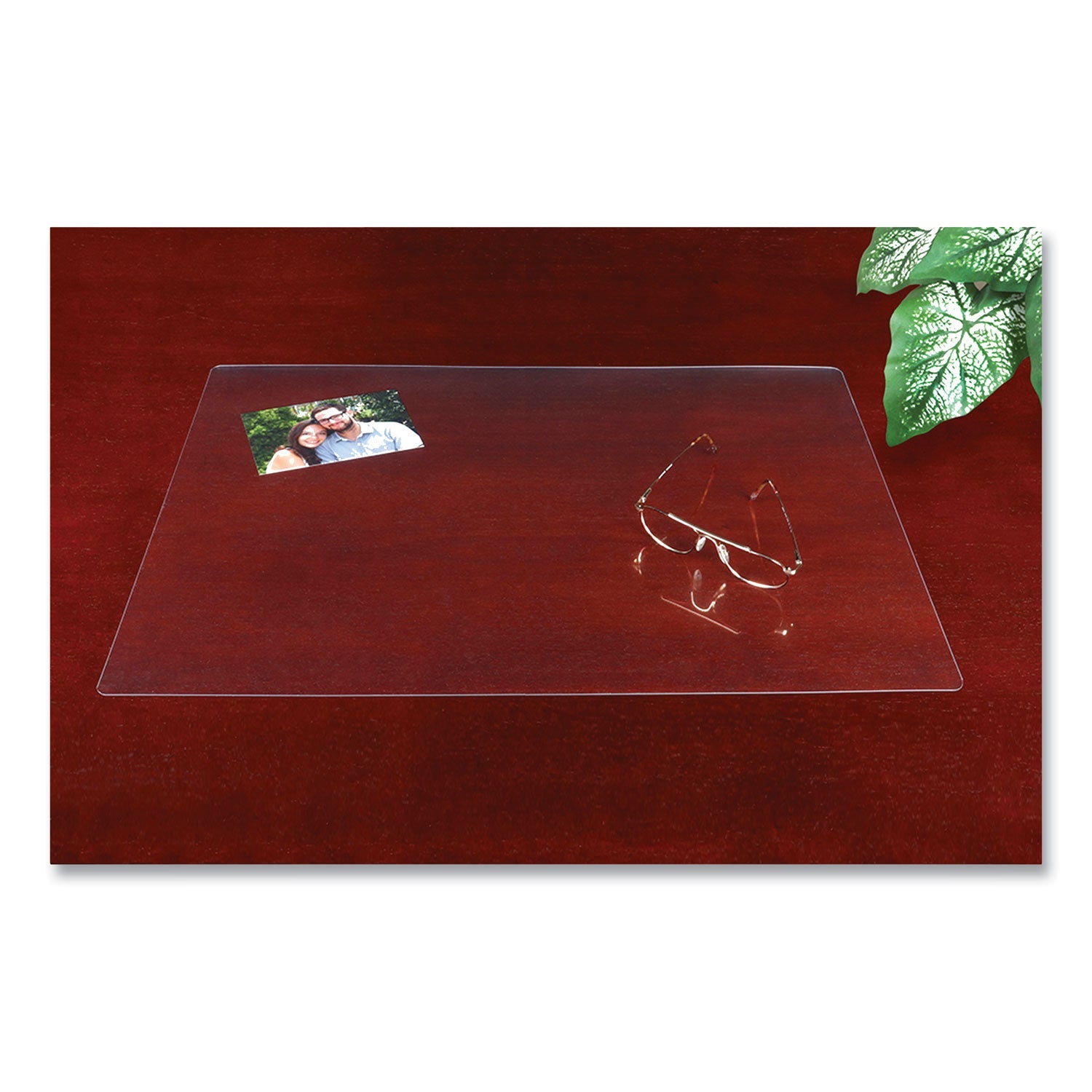 Artistic® Eco-Clear Desk Pad with Antimicrobial Protection, 17 x 22, Clear