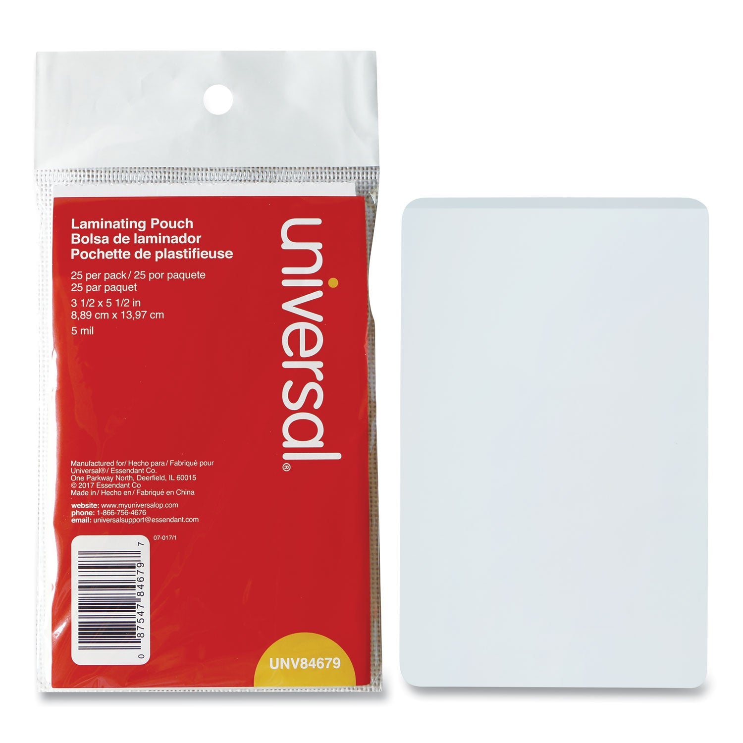 Laminating Pouches | 5.5x3.5 | 5 Mil, 25/pack