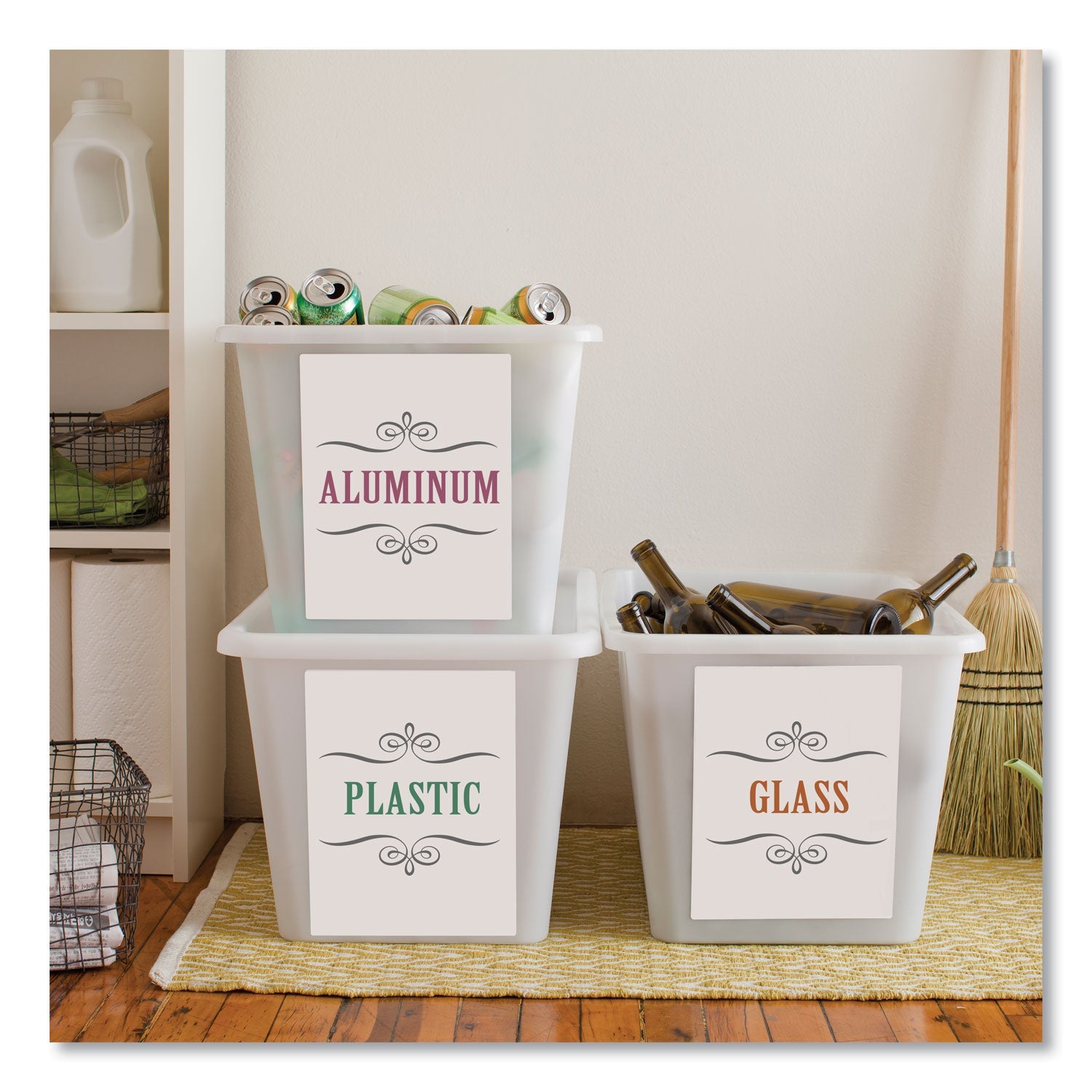 Avery® Shipping Labels With Trueblock Technology, Laser Printers, 8.5 X 11, White, 100/box